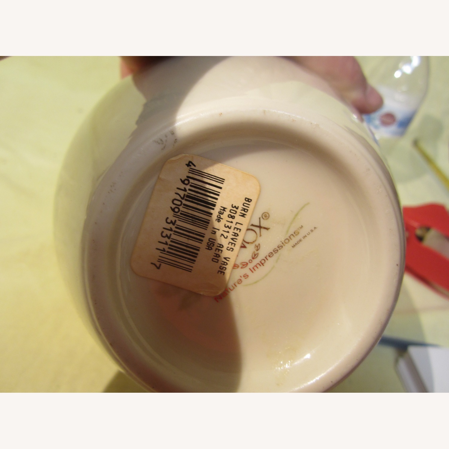 Lenox Natur's Impressions Burn Leaves Vase - image-5