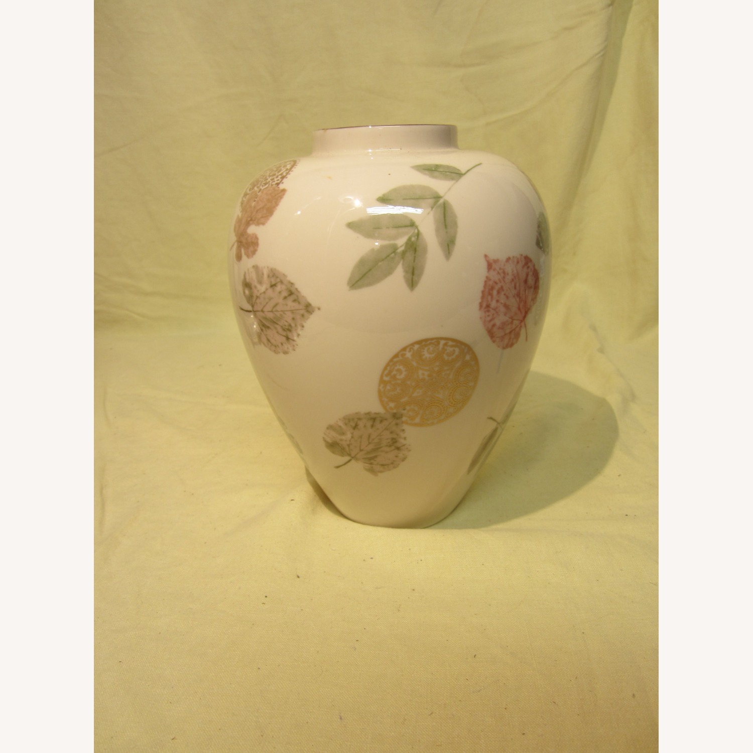 Lenox Natur's Impressions Burn Leaves Vase - image-2