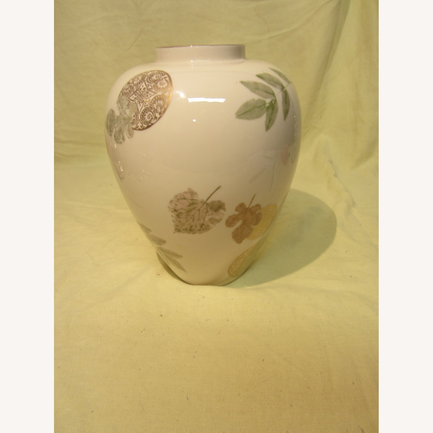 Lenox Natur's Impressions Burn Leaves Vase - image-3