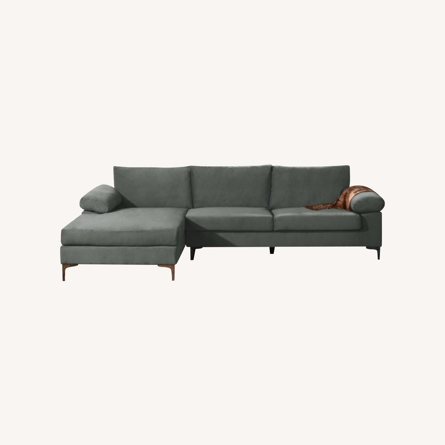 West Elm Andes 2-Piece Reversible Sectional 87" - image-0