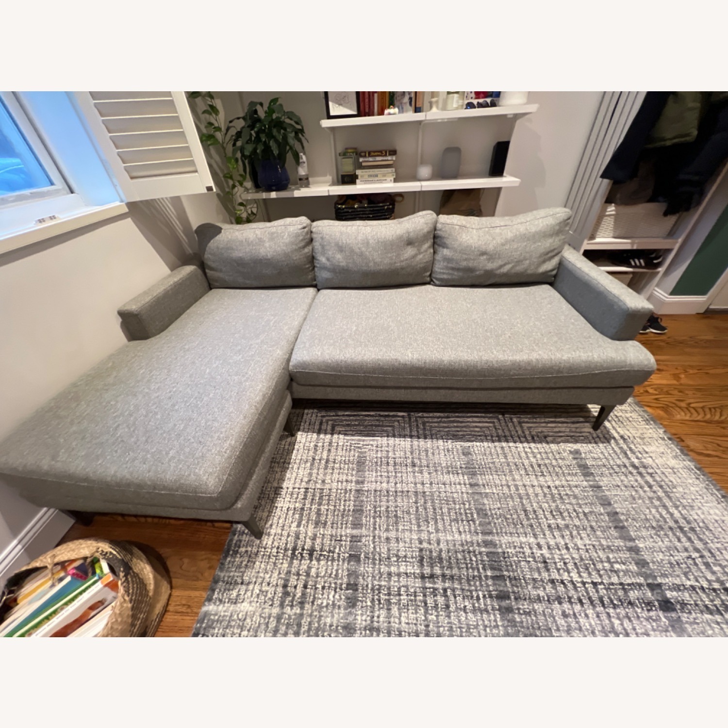 West Elm Andes 2-Piece Reversible Sectional 87" - image-6