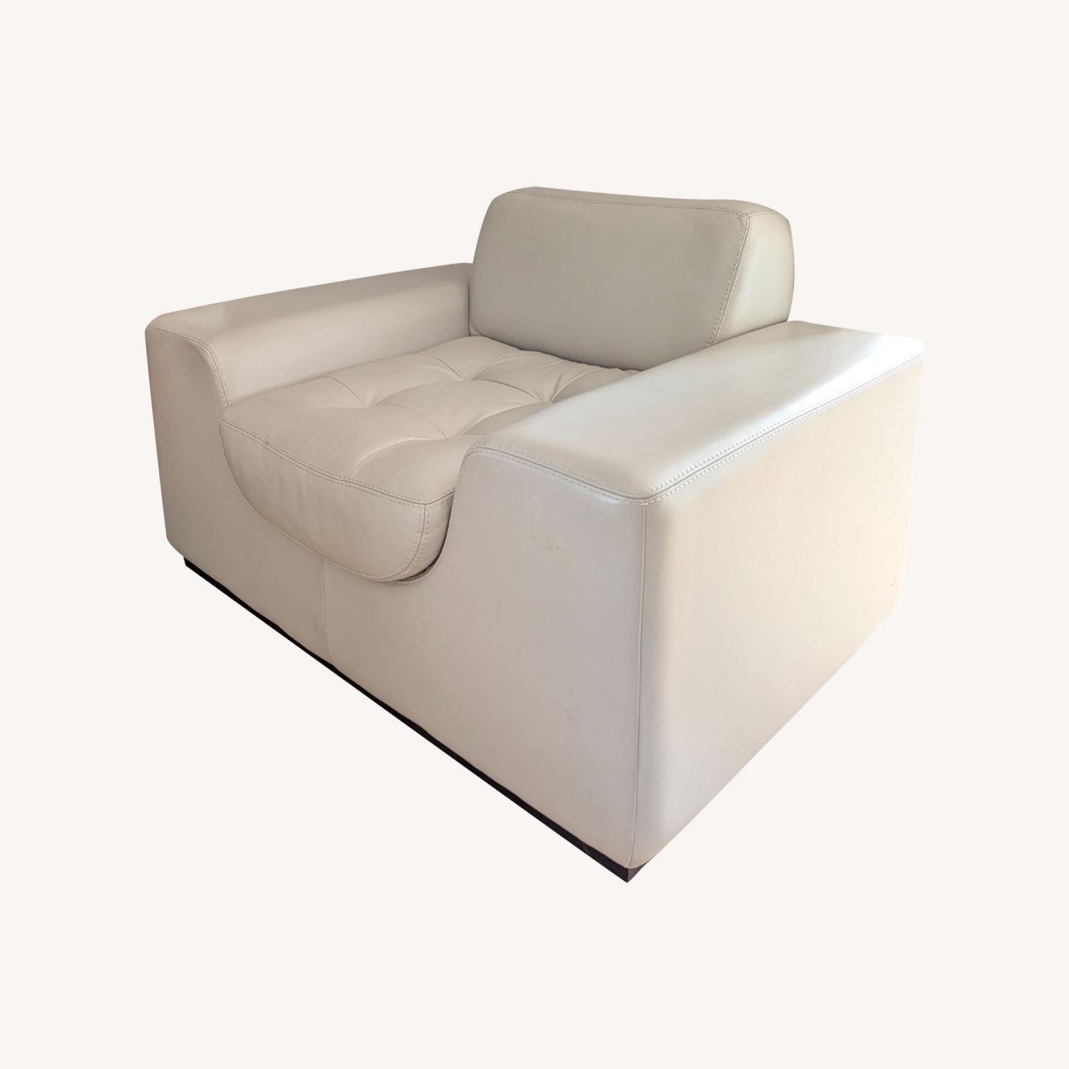 Designer American Leather Modern Armchair - image-0