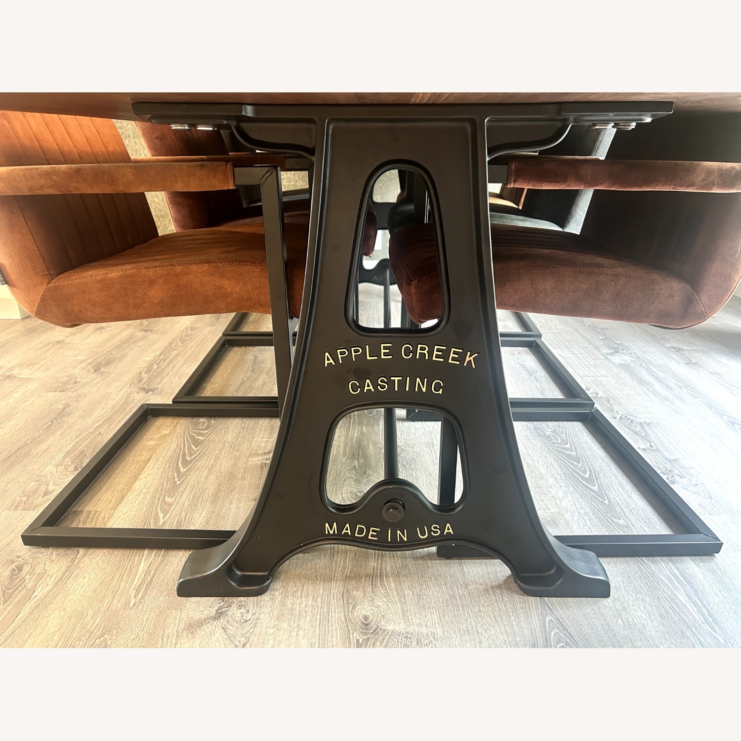 Black Walnut Dining Table W 6 Chairs - image-7