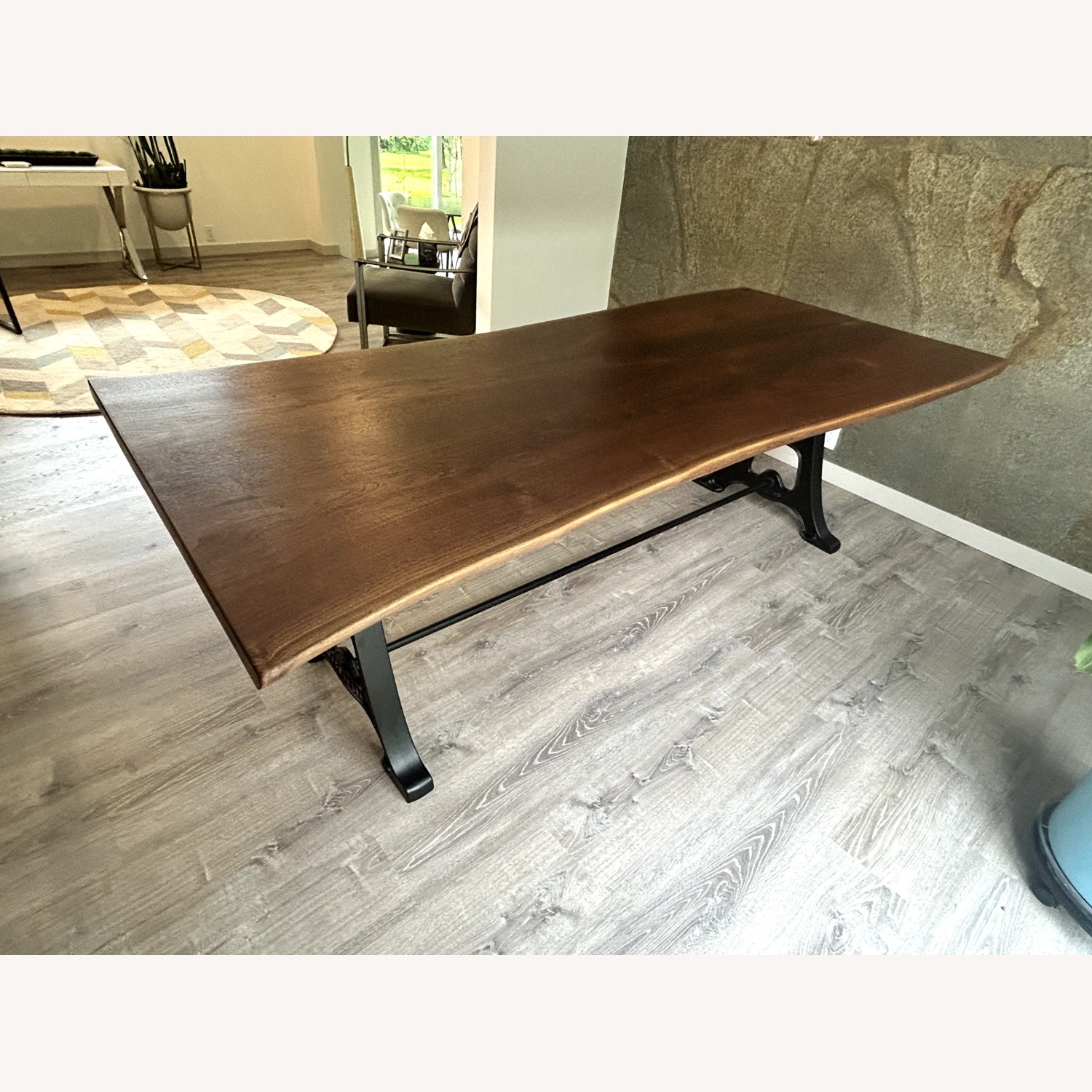 Black Walnut Dining Table W 6 Chairs - image-9