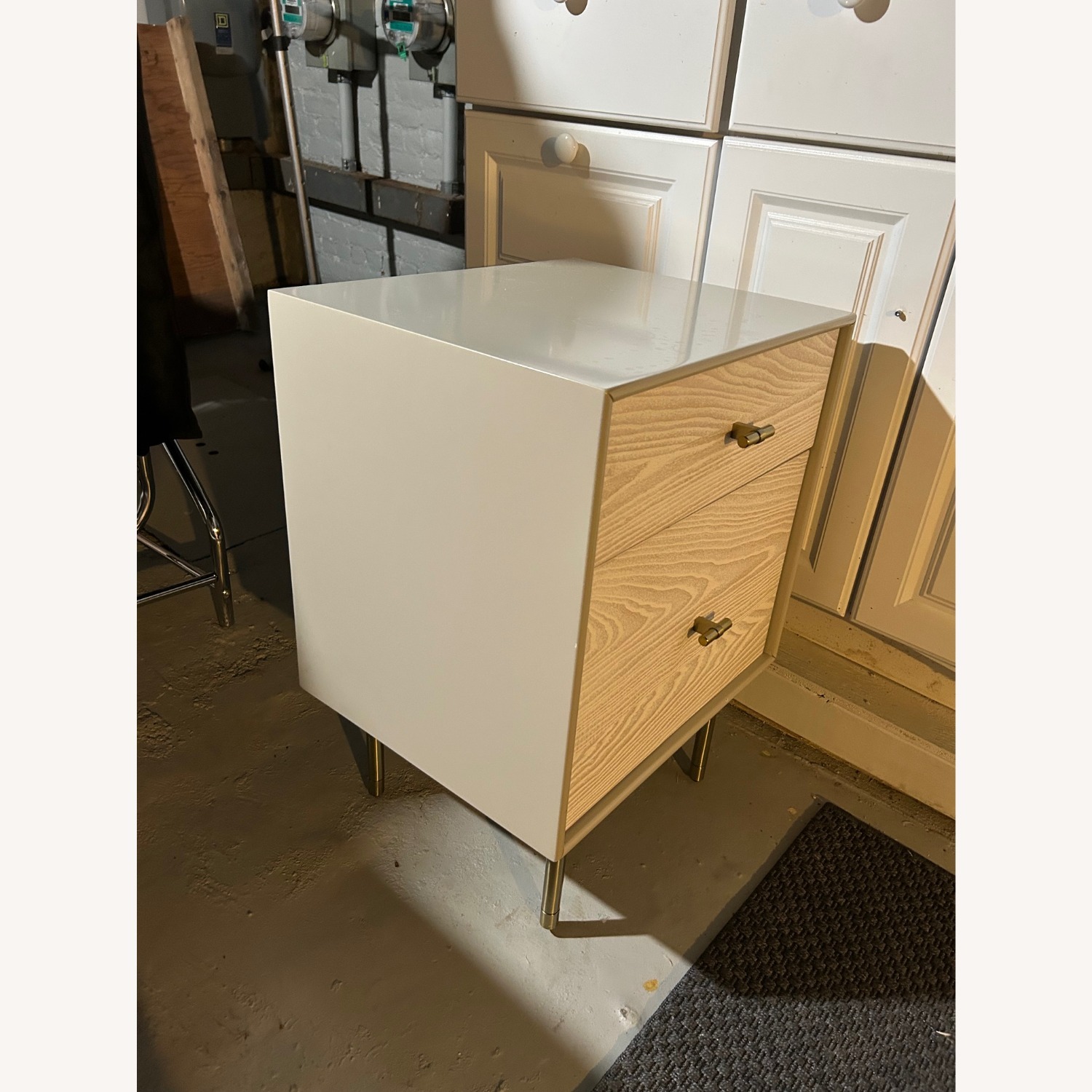 West Elm Wood & Laquer Nightstand - image-5