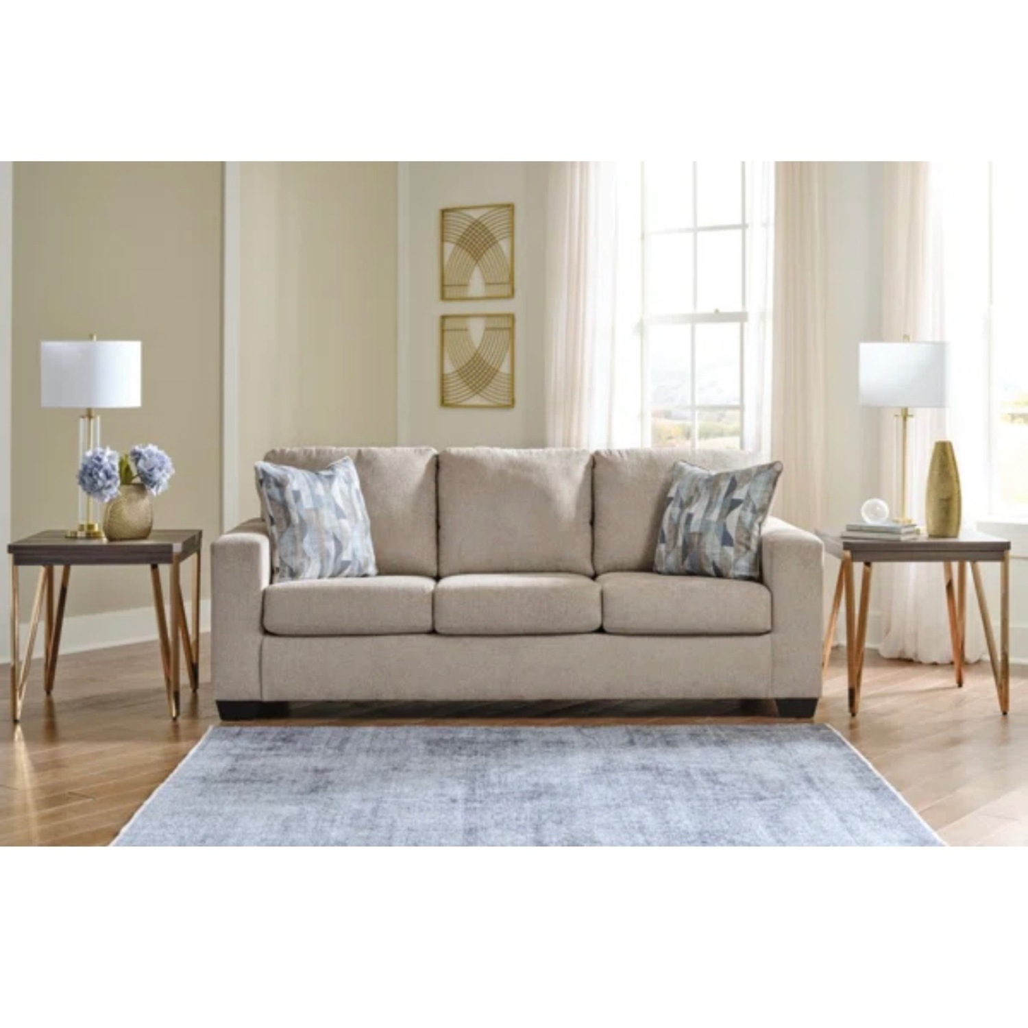 Deltona 85" Upholstered Sleeper Sofa (Wayfair) - image-6