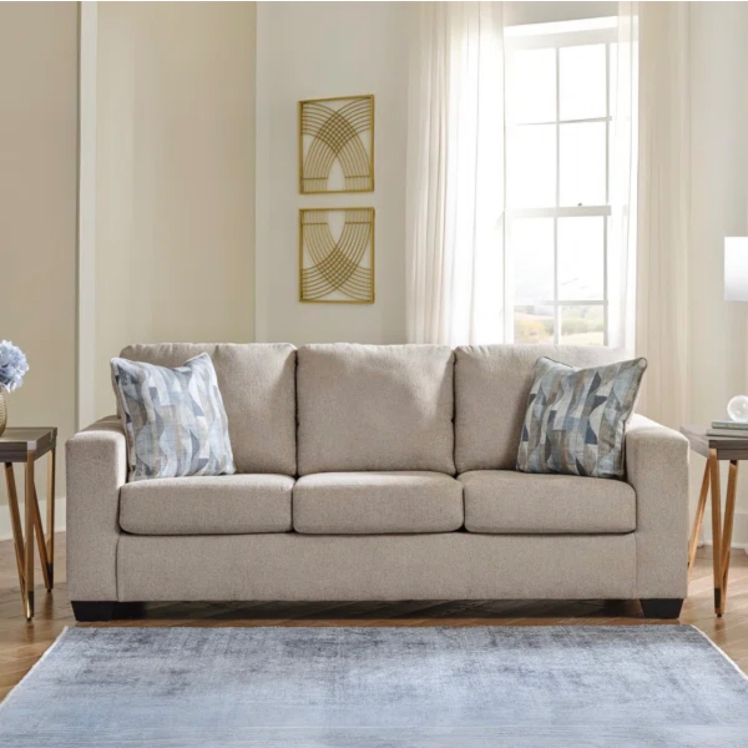 Deltona 85" Upholstered Sleeper Sofa (Wayfair) - image-1