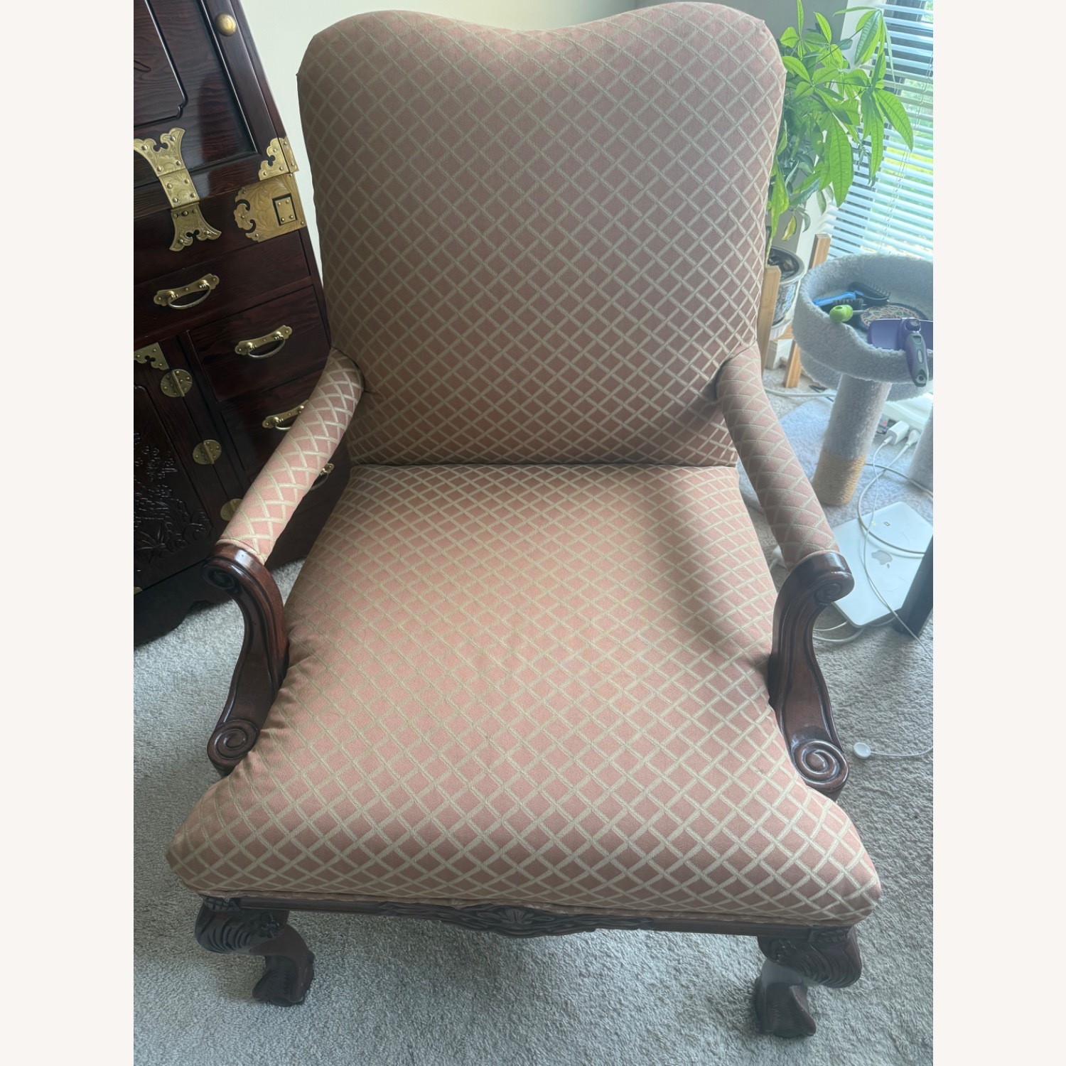 Vintage Chippendale Arm Chair  - image-0