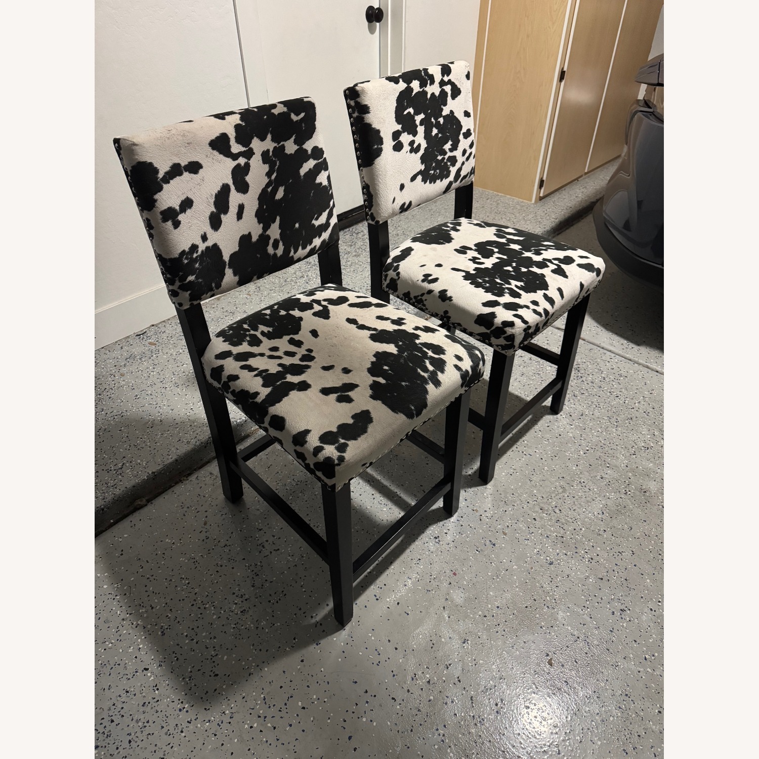 Cowprint Counter Stools - Fun and Sophistication! - image-2