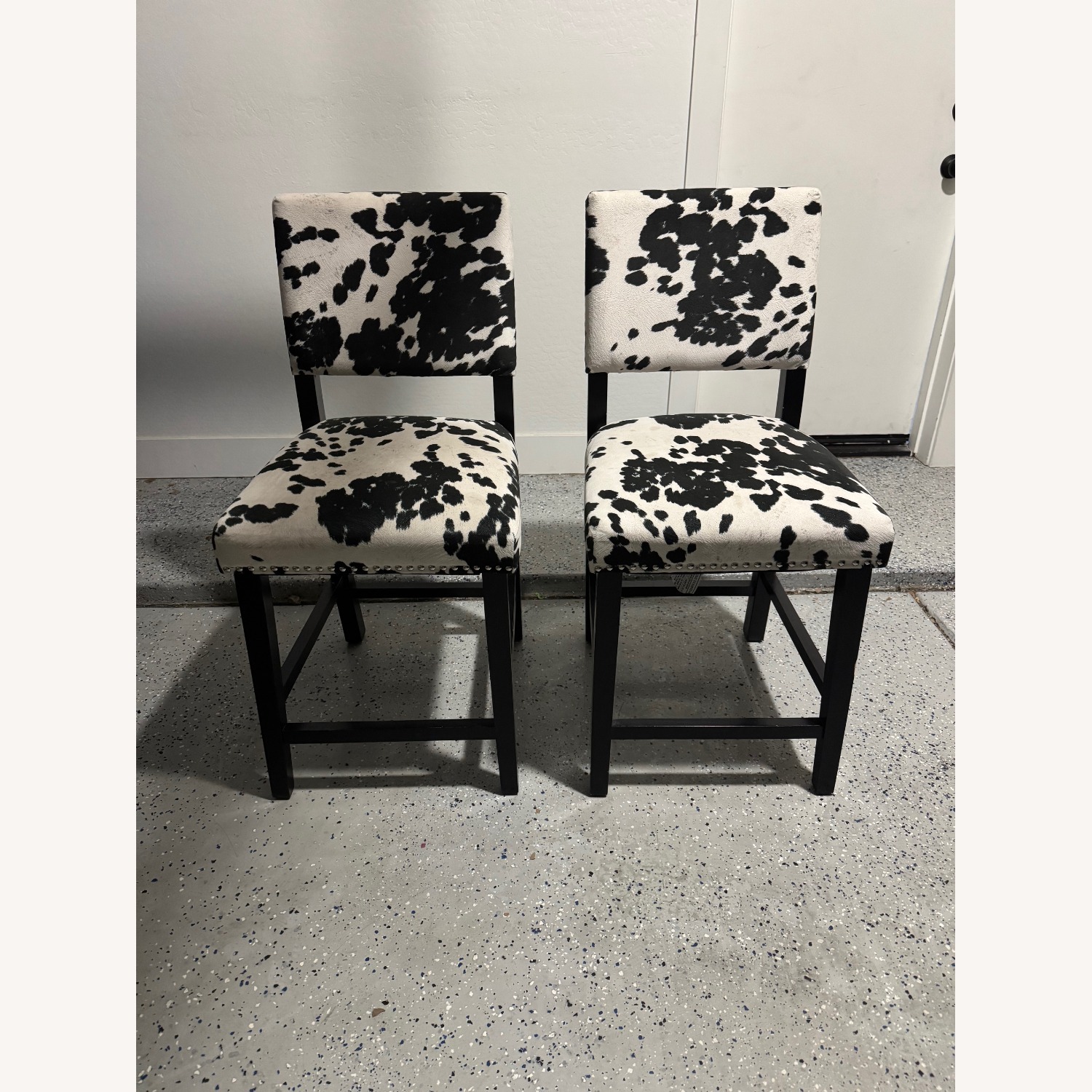 Cowprint Counter Stools - Fun and Sophistication! - image-1