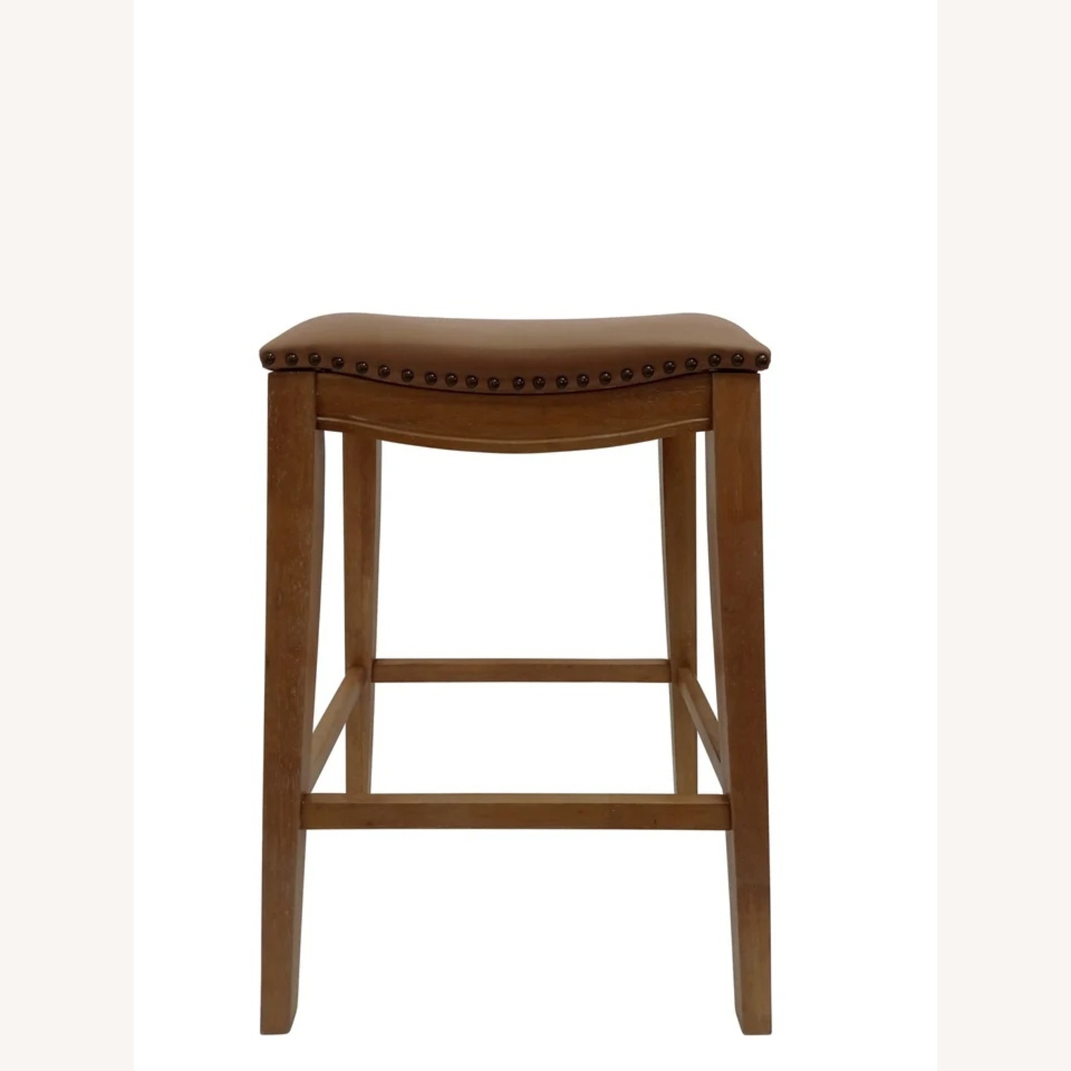 Pier1 Sawyer Leather Saddle Counter Stools - image-6