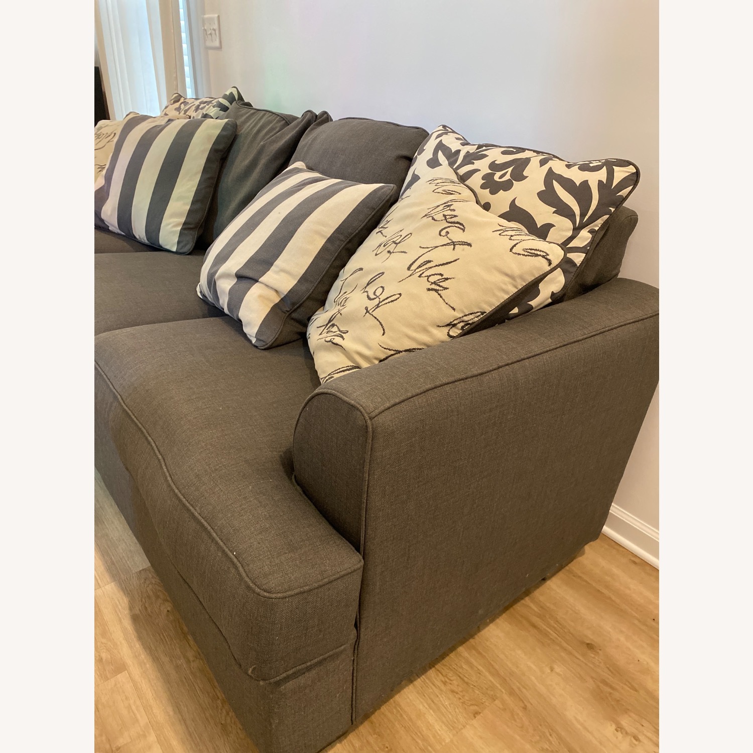 Ashley Furniture Levon Charcoal Grey Sofa - image-5