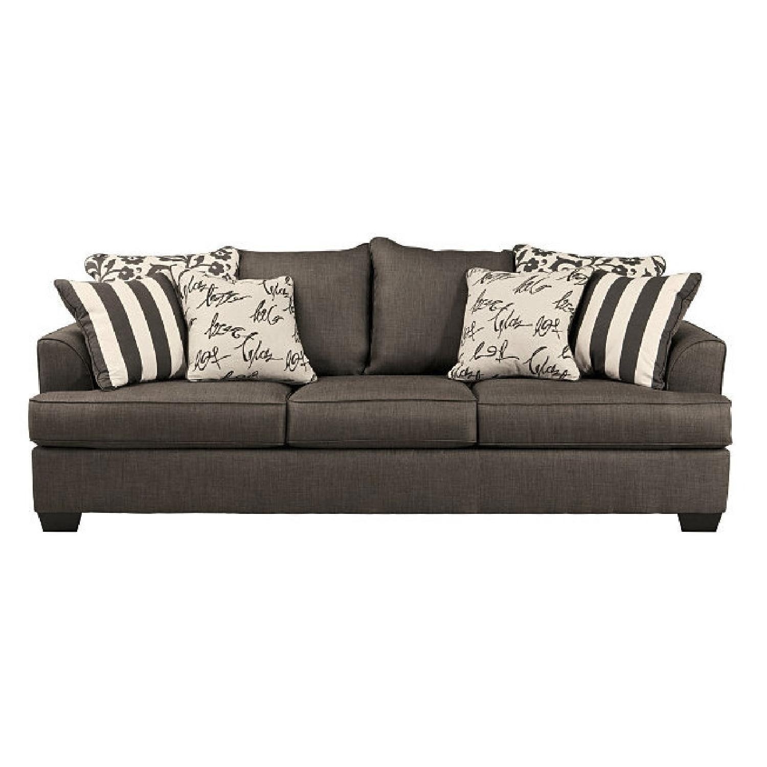 Ashley Furniture Levon Charcoal Grey Sofa - image-0