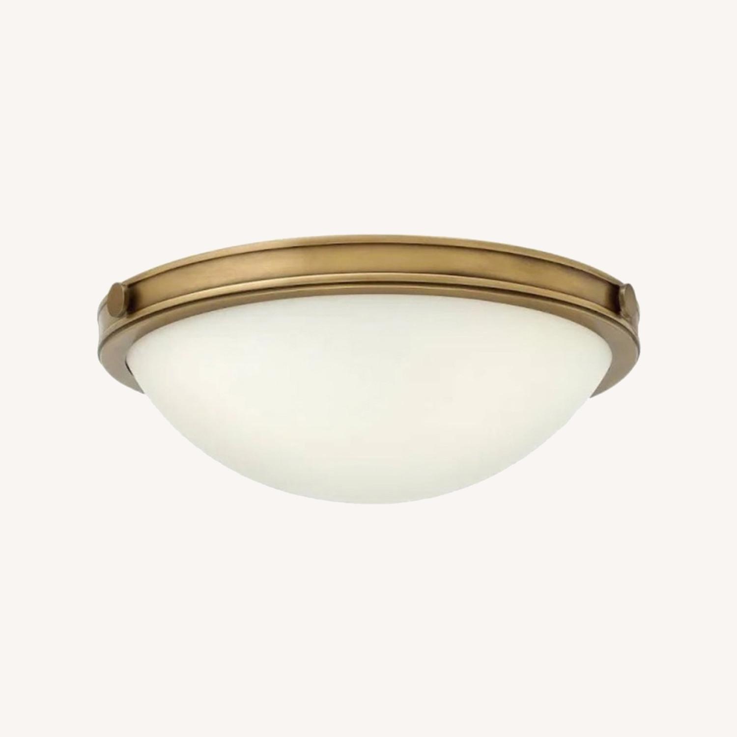 Hinkley Maxwell Antique Brass Ceiling Light - image-0