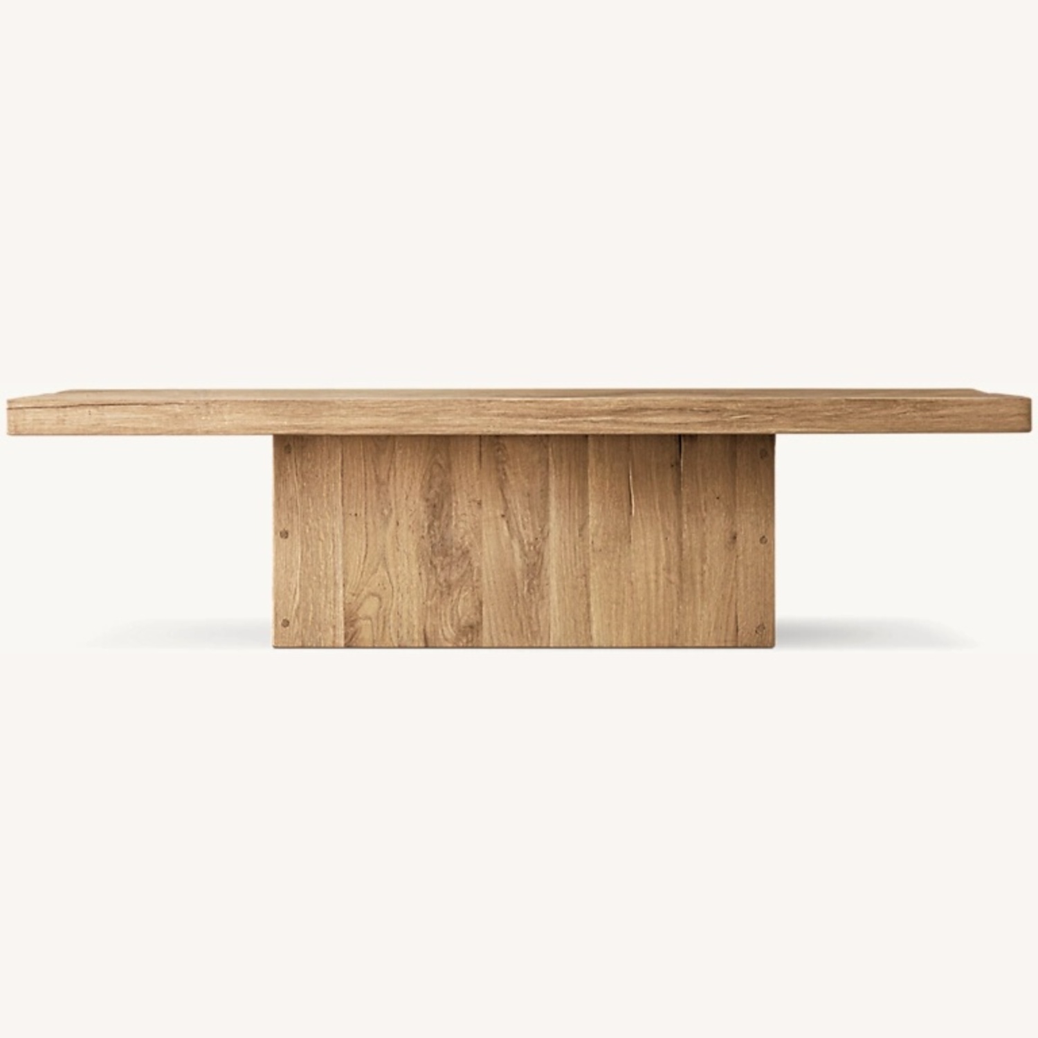 Restoration Hardware Reclaimed Oak Plinth Coffee Table - image-0