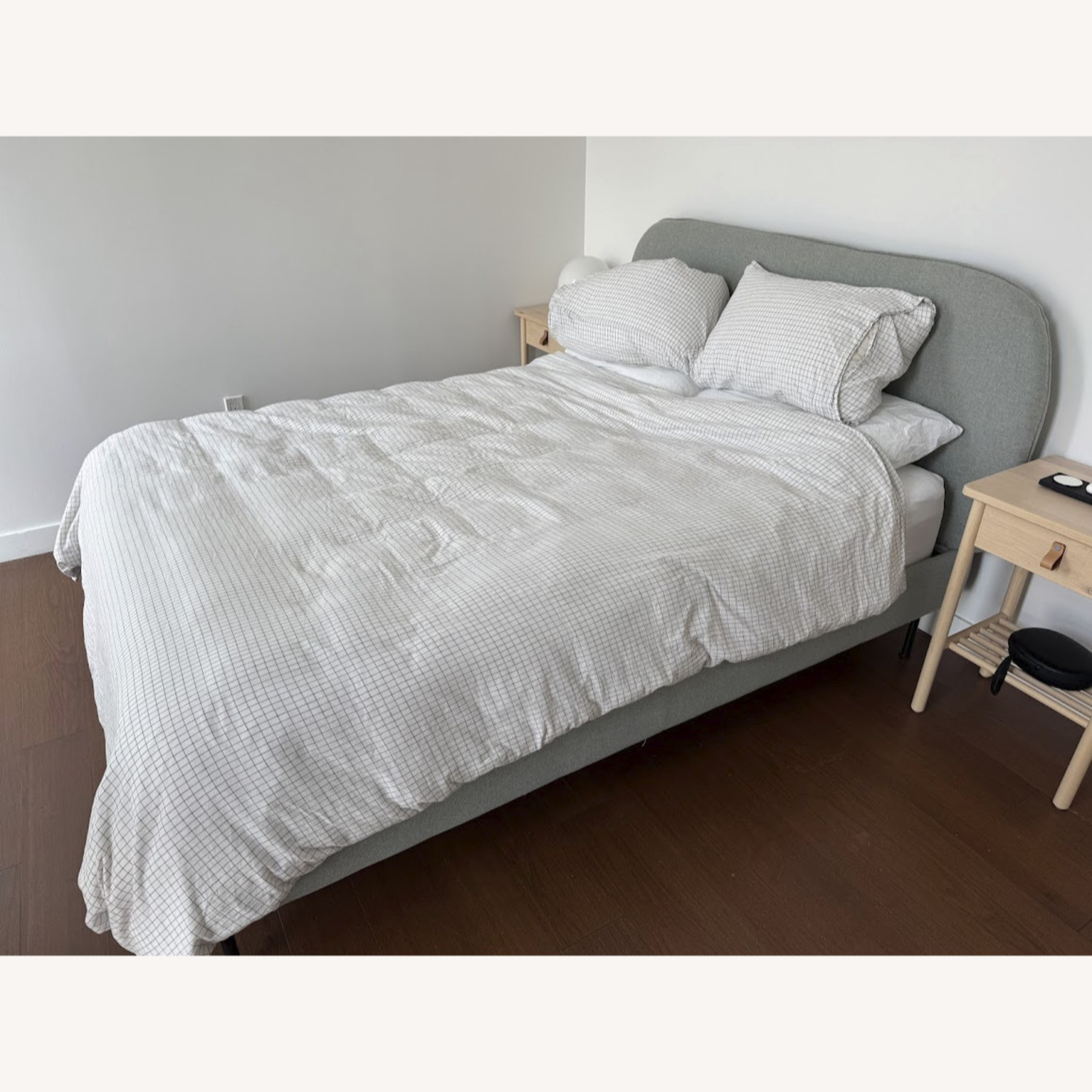 IKEA VADHEIM Upholstered Bed Frame - image-1