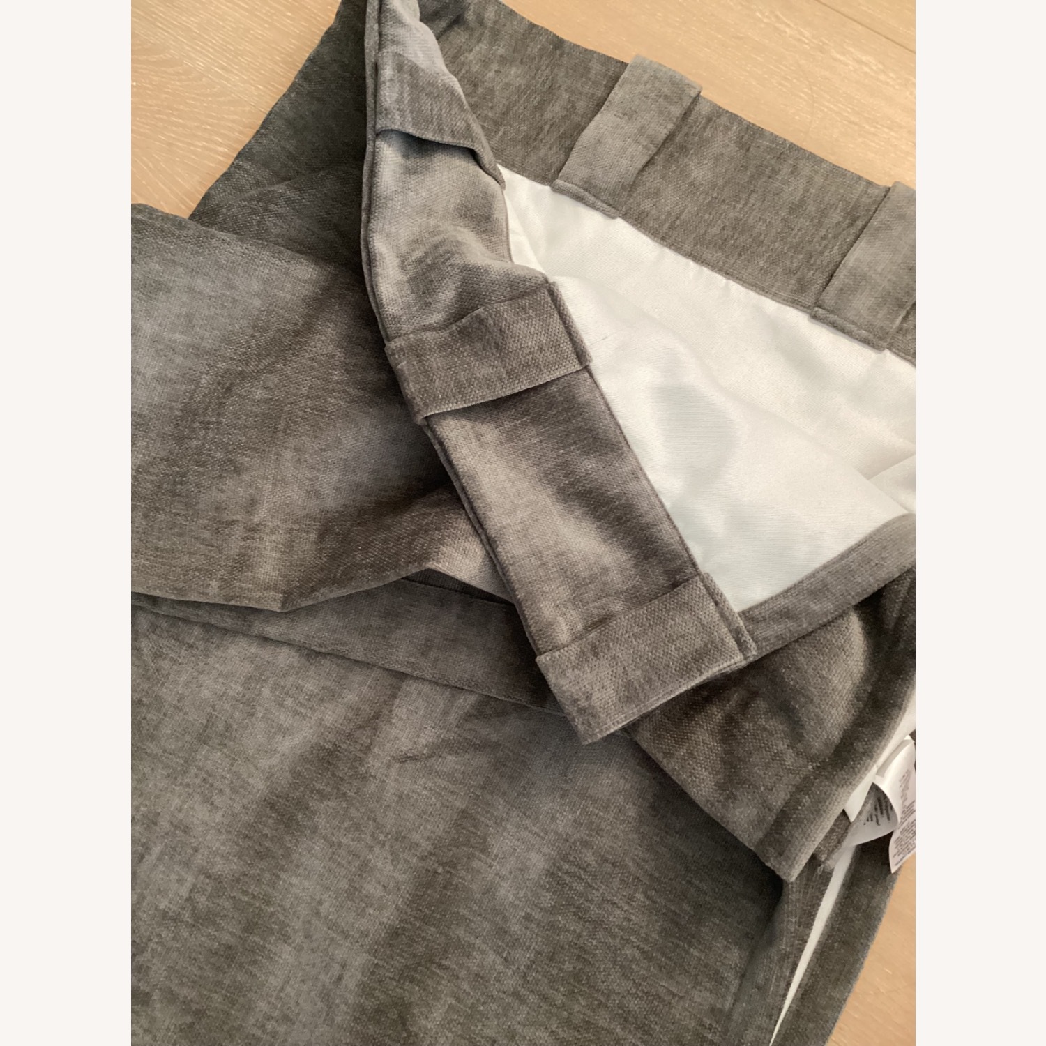 West Elm Worn Velvet Blackout Curtain - image-1