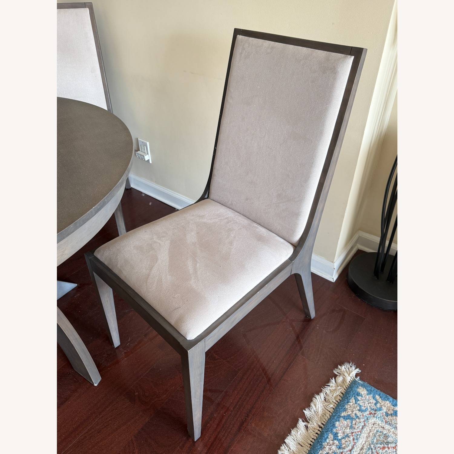 Round Wood Dining Table & 4 Chair Set - image-4