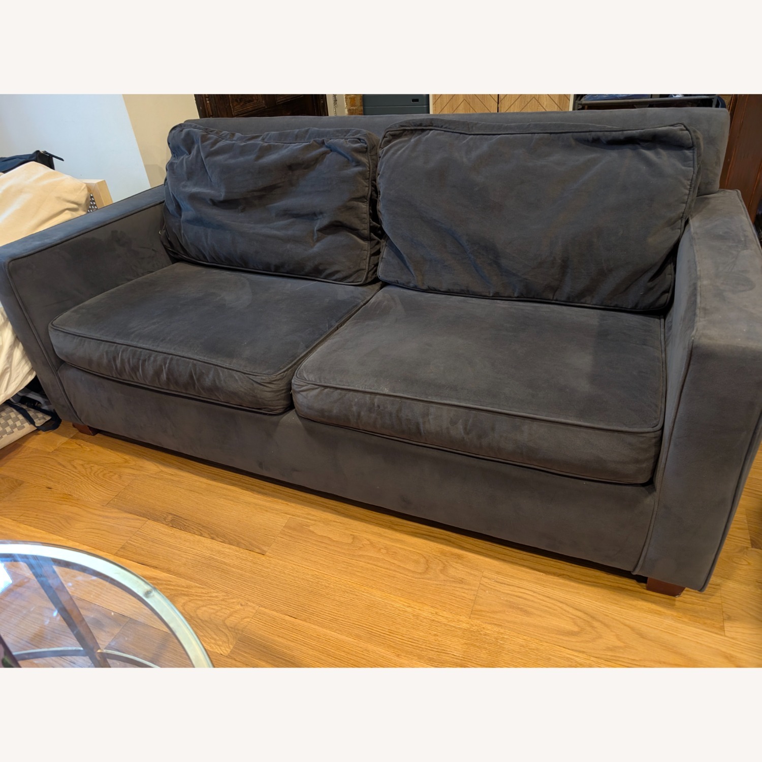 West Elm Shadow Velvet Henry Sofa - image-1