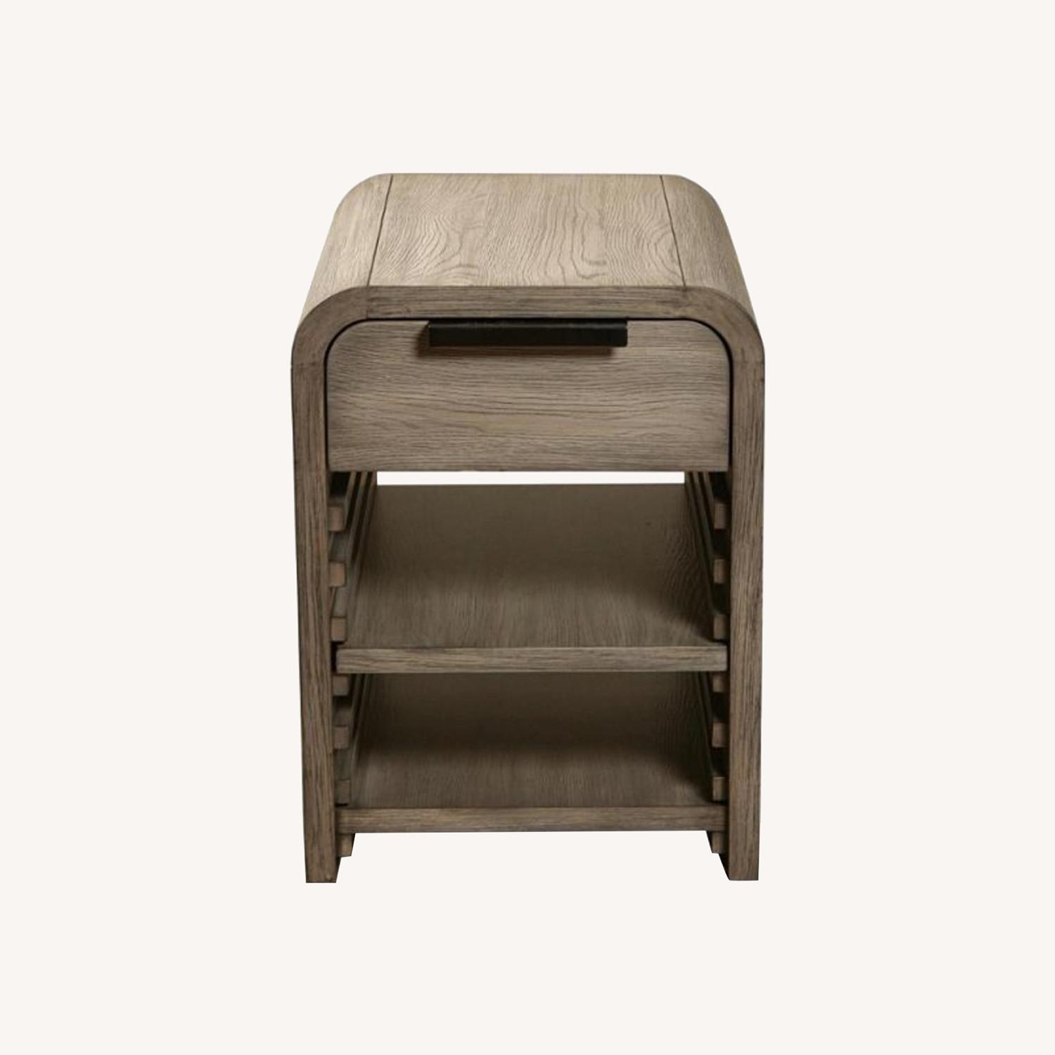 Thick Solid Wood Side Table - image-0