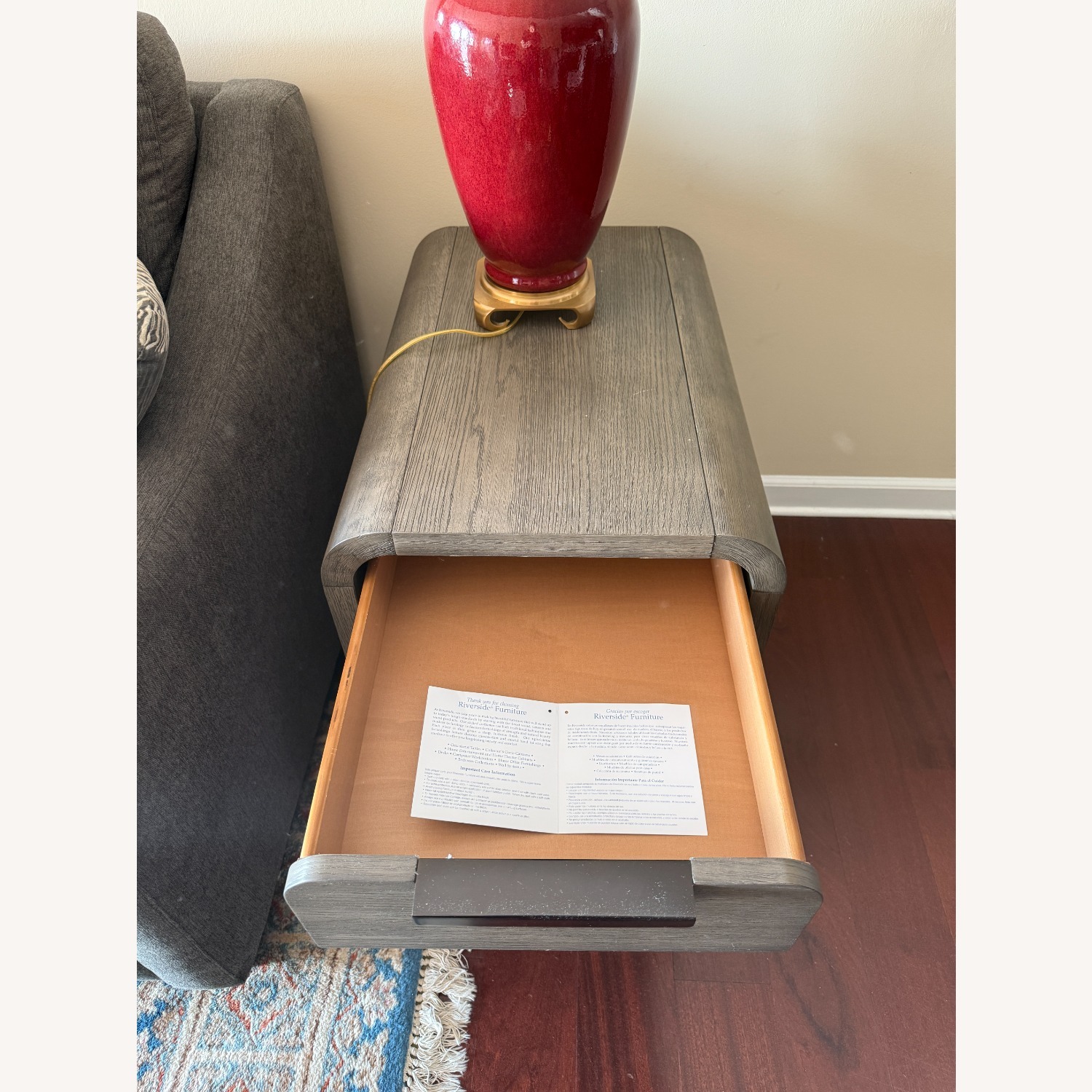 Thick Solid Wood Side Table - image-3