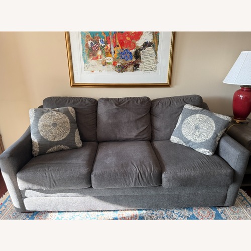Used Comfy Sleeper Sofa & Pillows  for sale on AptDeco