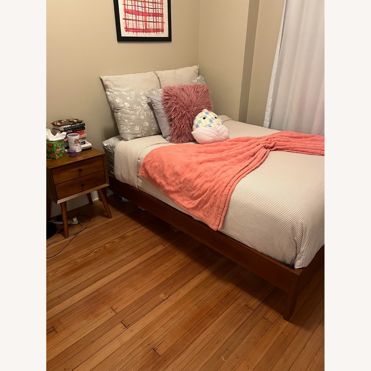 West Elm Simple Queen Bed Frame - image-1