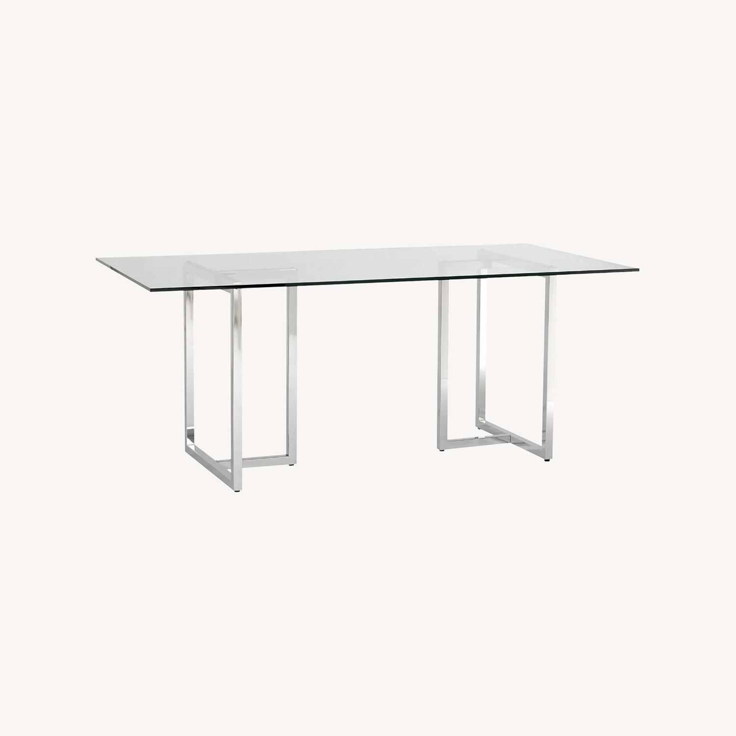 Silverado Chrome 72" Rectangular Dining Table - image-0