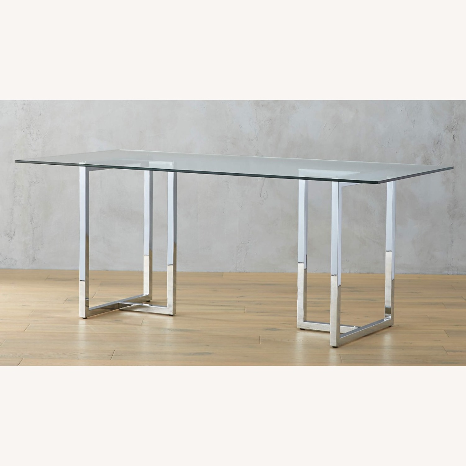 Silverado Chrome 72" Rectangular Dining Table - image-2