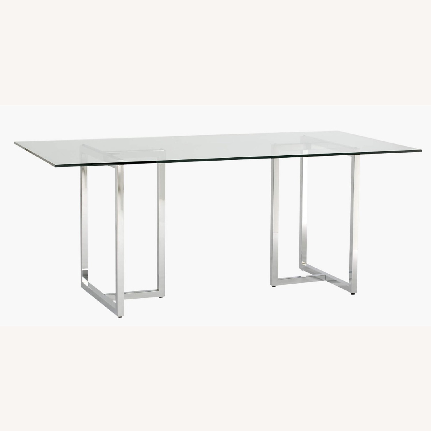 Silverado Chrome 72" Rectangular Dining Table - image-3