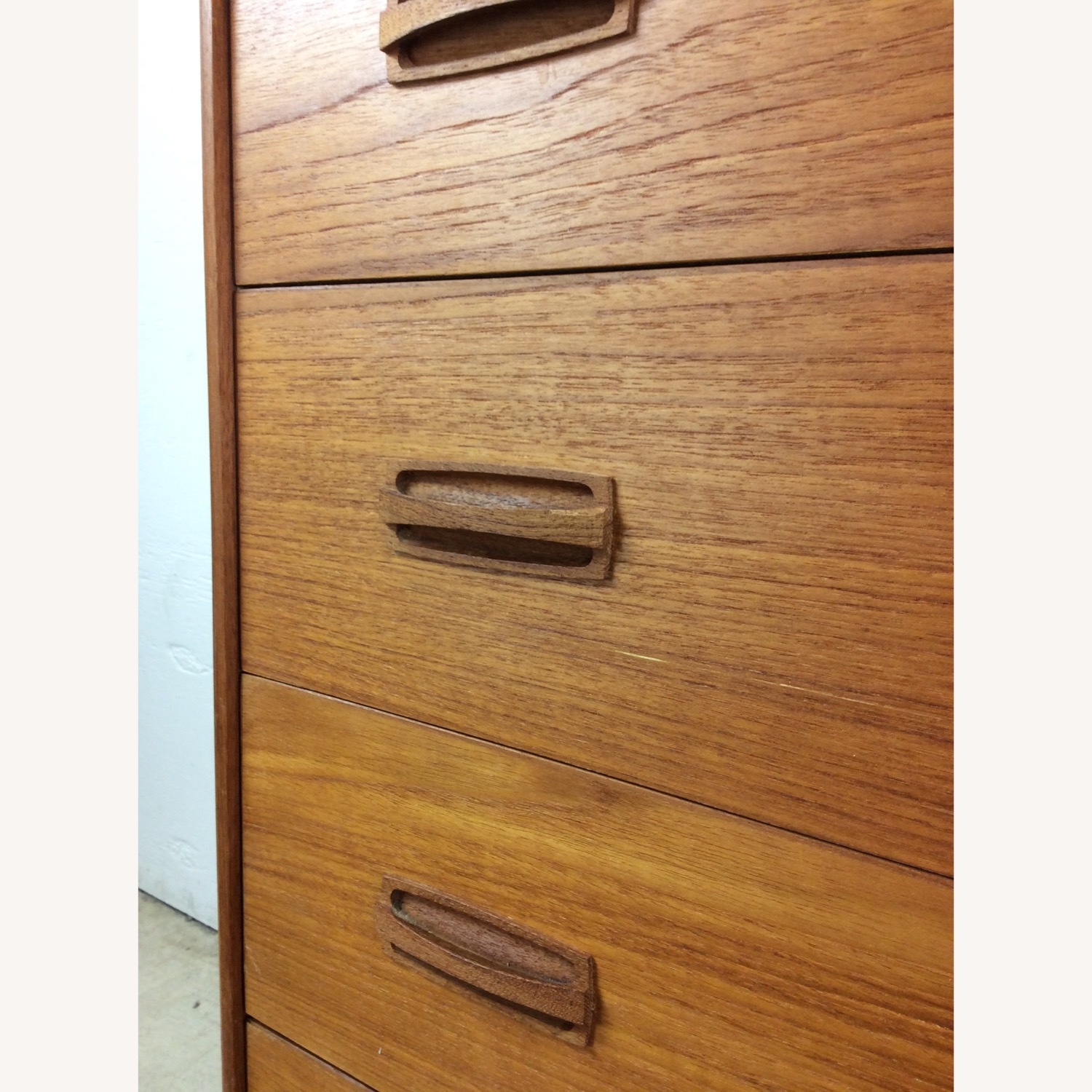 Danish Teak Highboy Dresser with Mounted Mirror - image-17