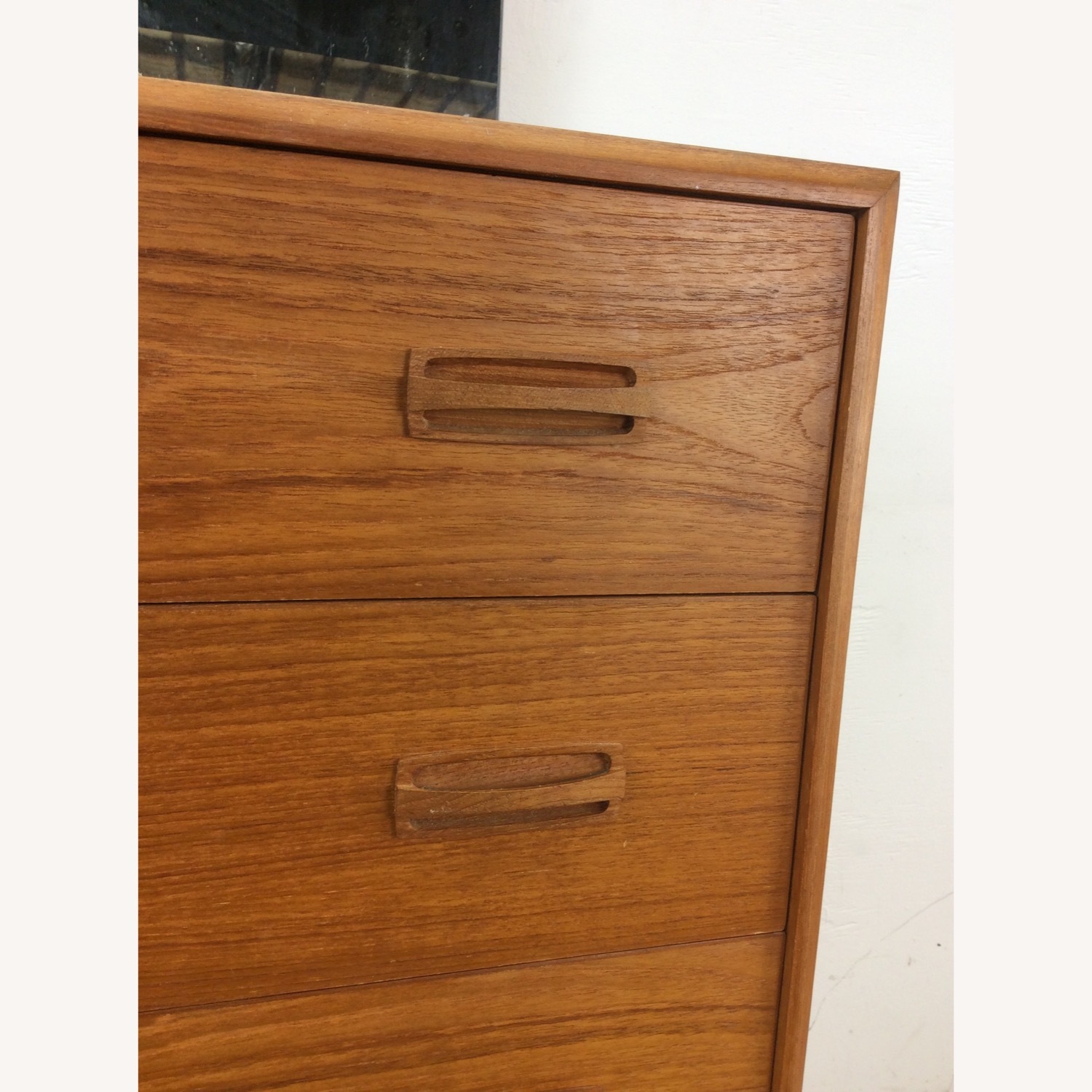 Danish Teak Highboy Dresser with Mounted Mirror - image-16