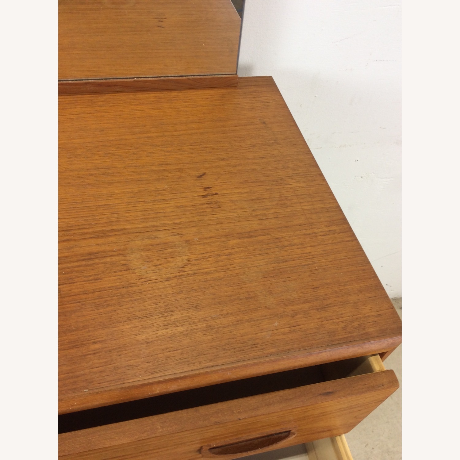 Danish Teak Highboy Dresser with Mounted Mirror - image-22