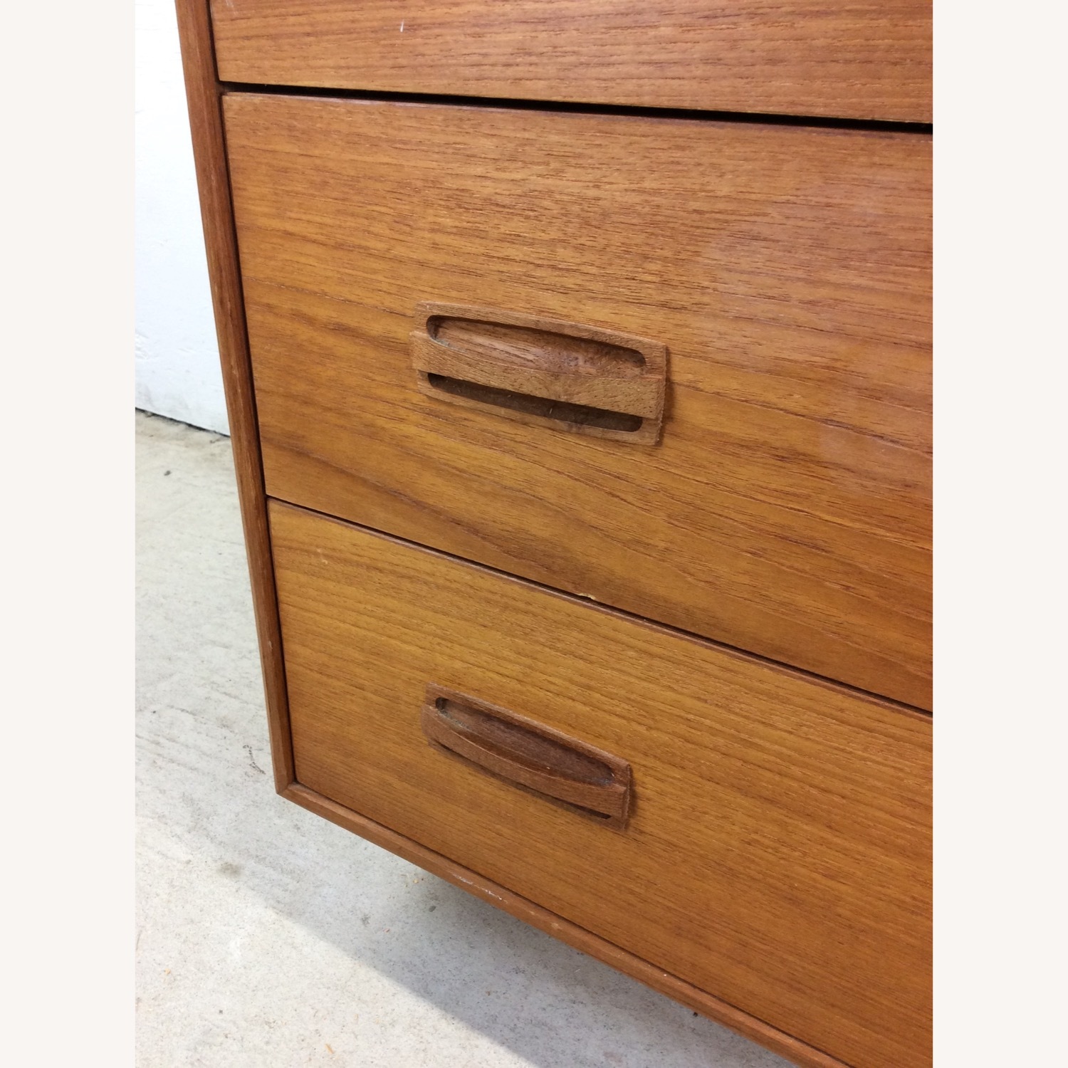 Danish Teak Highboy Dresser with Mounted Mirror - image-15