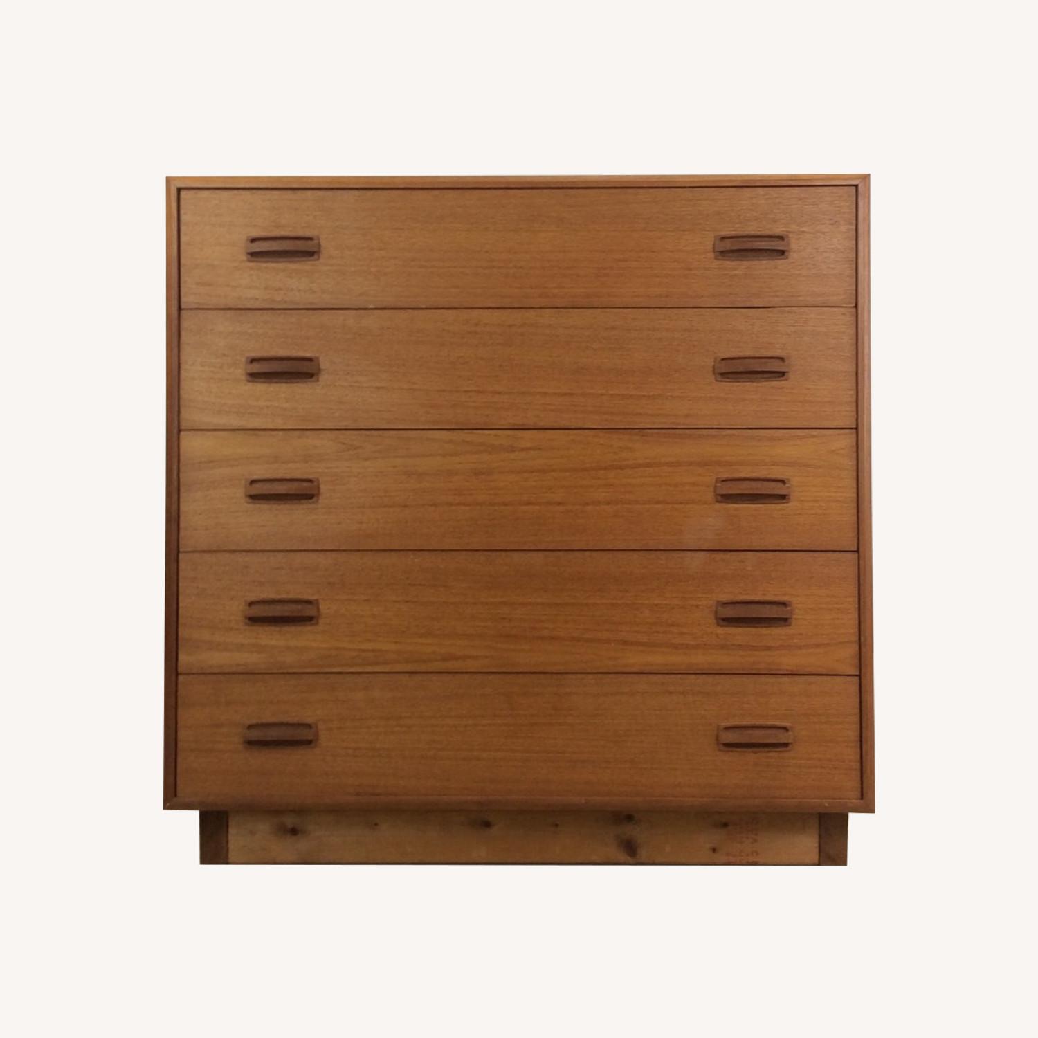 Danish Modern Teak Highboy Dresser - image-0