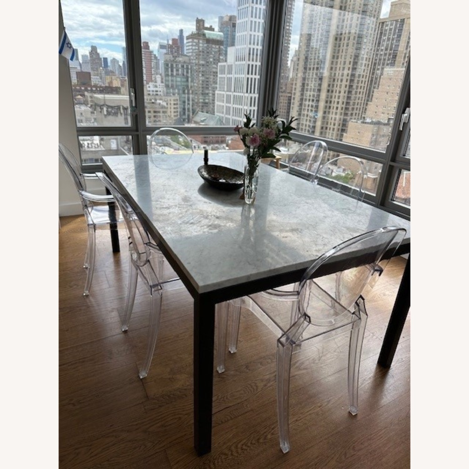 West Elm Marble Dining Table - image-2