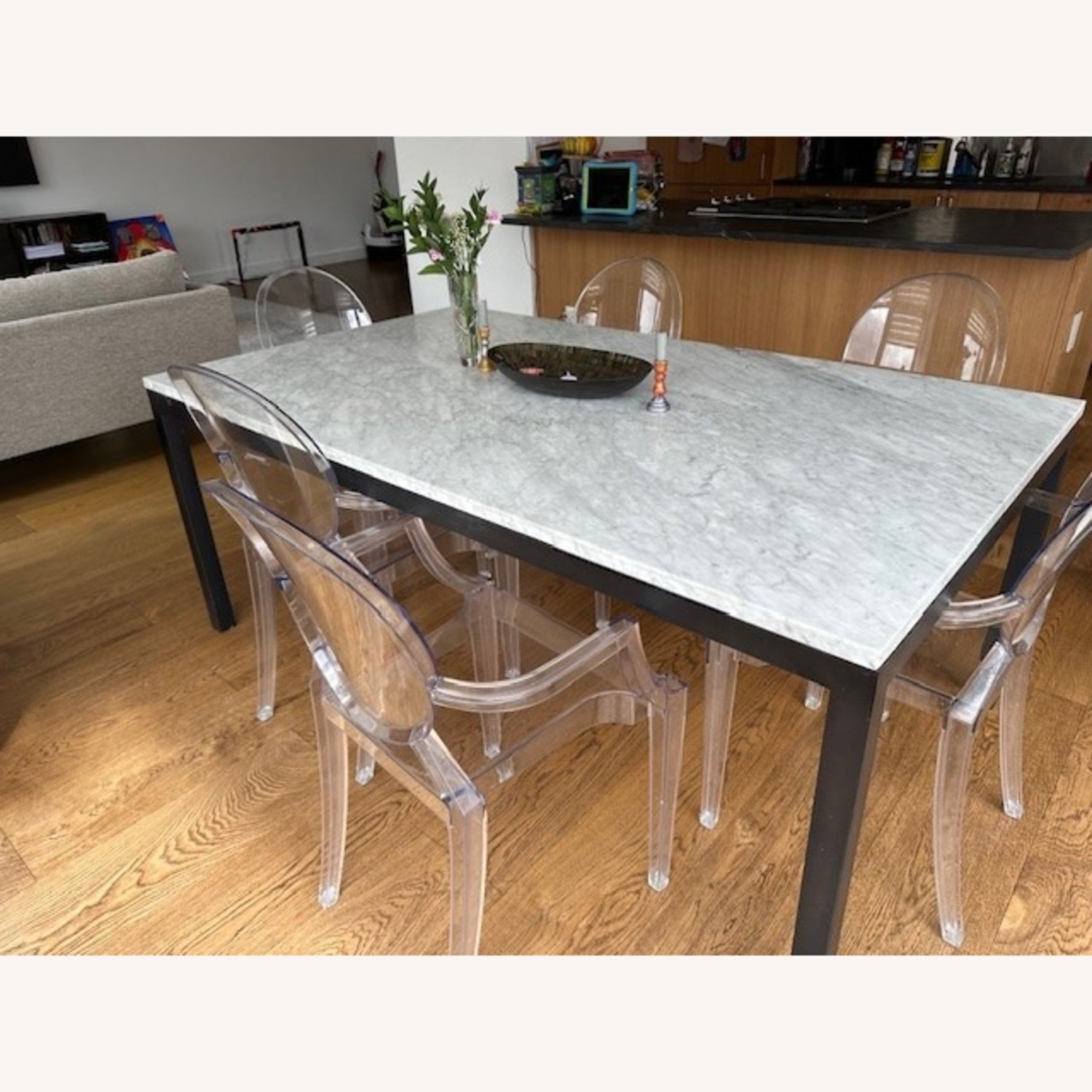 West Elm Marble Dining Table - image-1