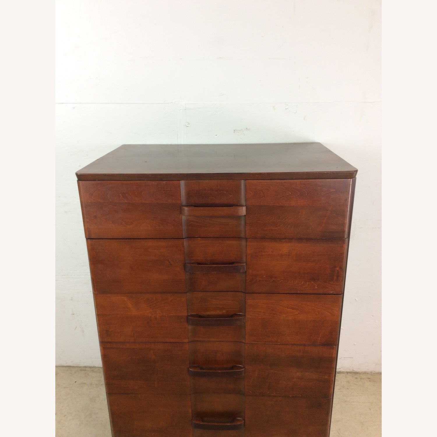 Art Deco Highboy Dresser with Unique Curved Fronts - image-10