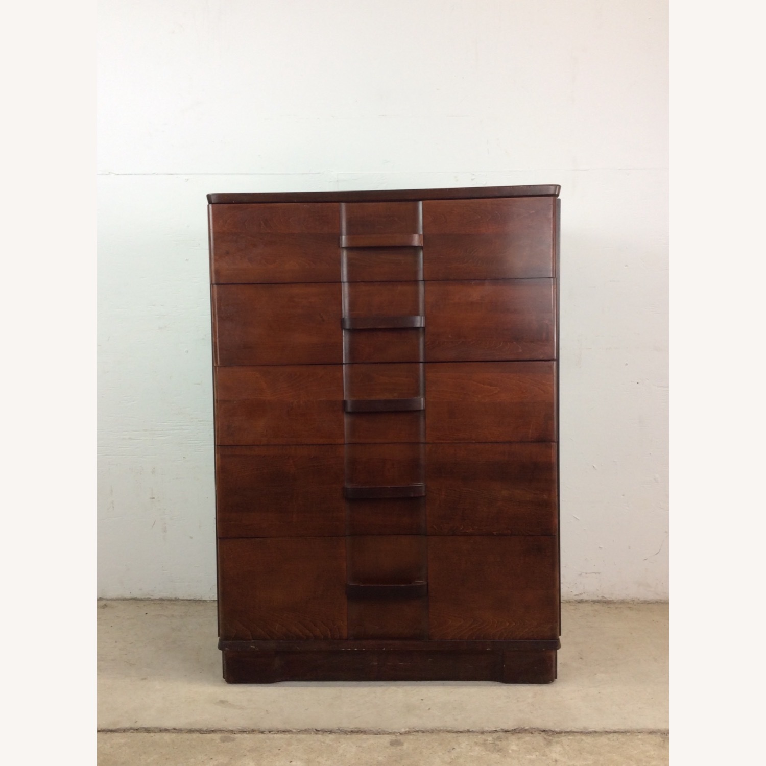 Art Deco Highboy Dresser with Unique Curved Fronts - image-1