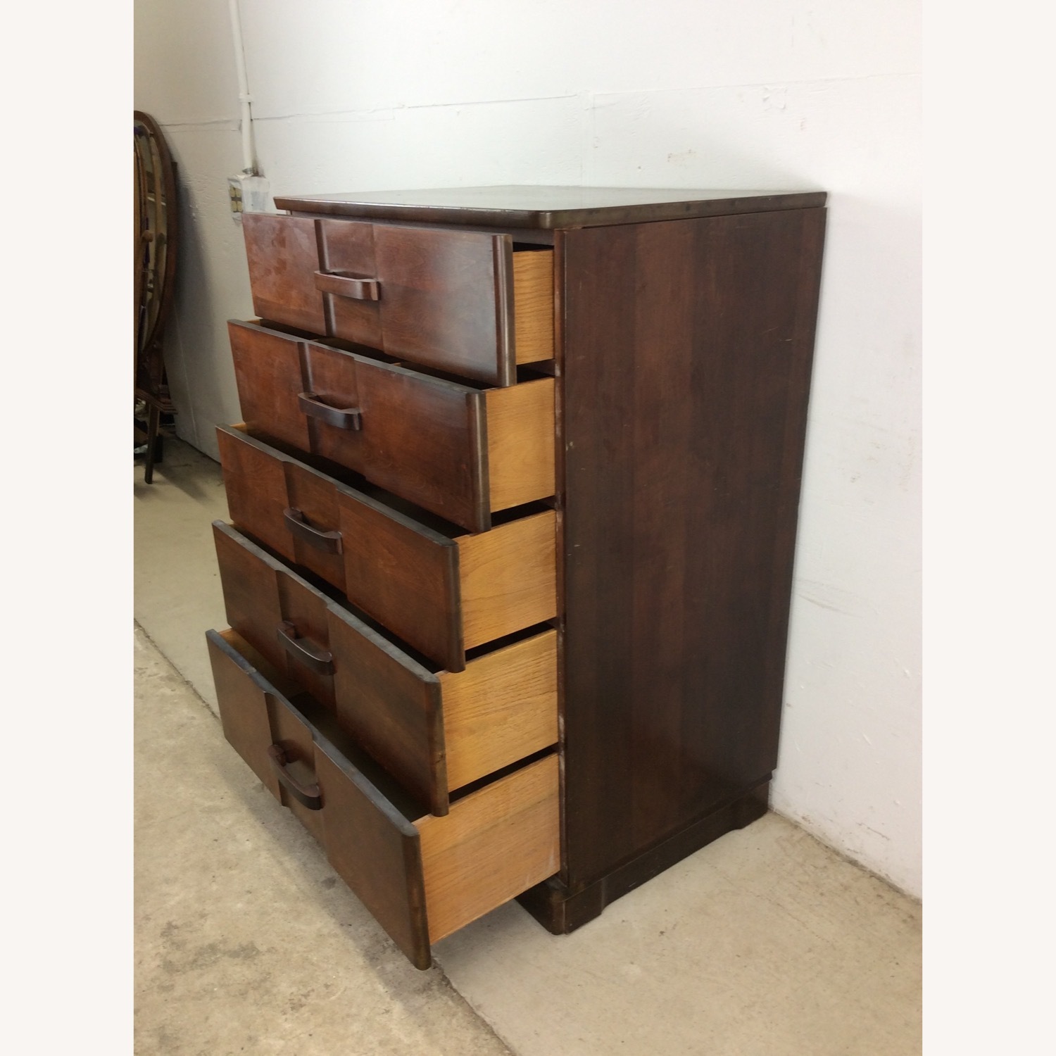 Art Deco Highboy Dresser with Unique Curved Fronts - image-29