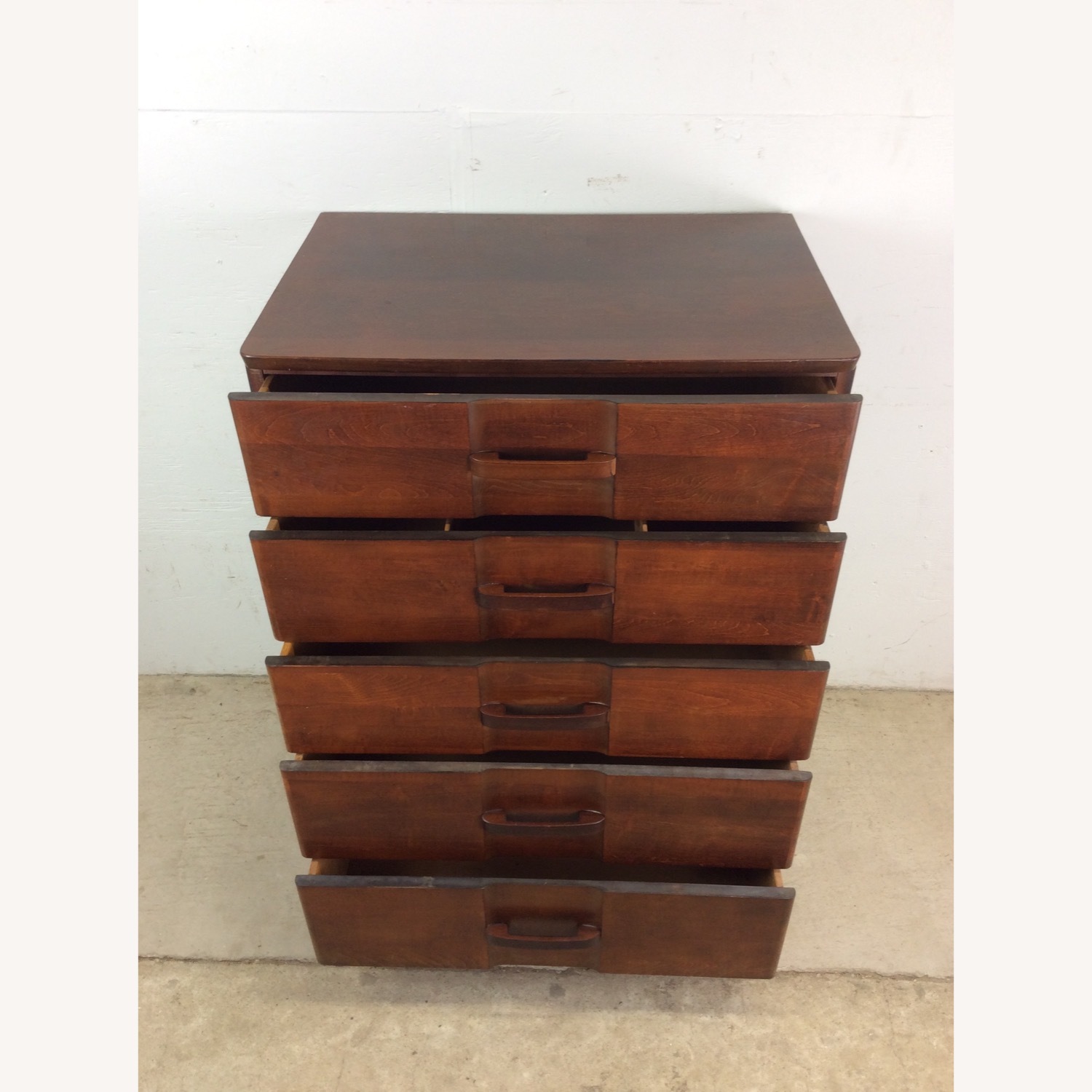 Art Deco Highboy Dresser with Unique Curved Fronts - image-26