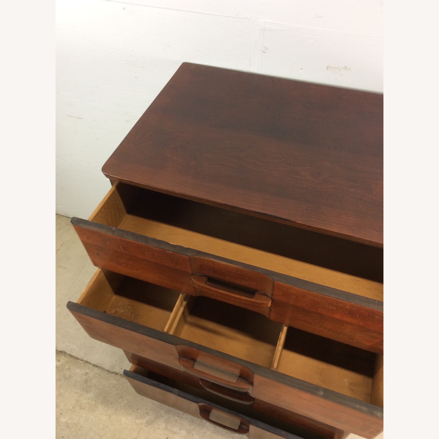 Art Deco Highboy Dresser with Unique Curved Fronts - image-27