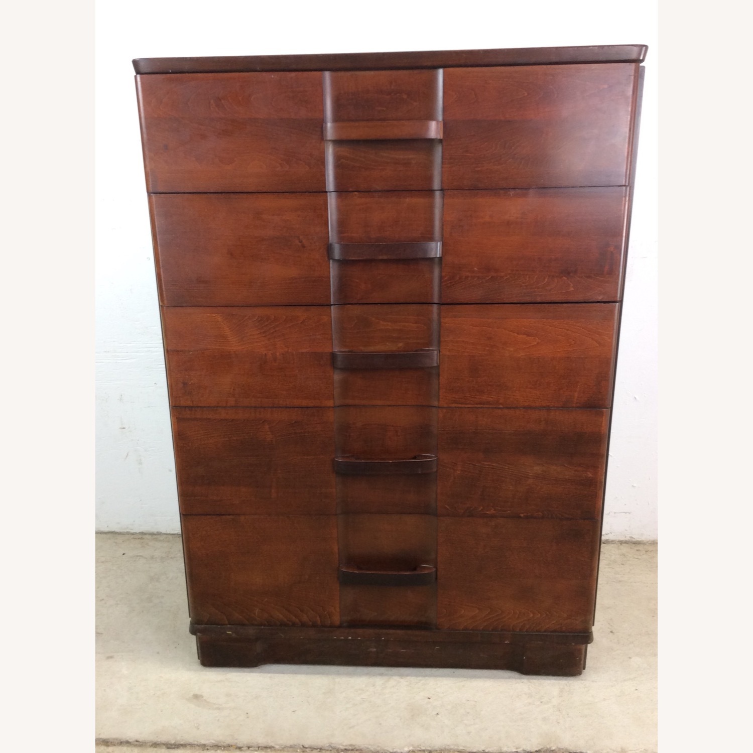 Art Deco Highboy Dresser with Unique Curved Fronts - image-3