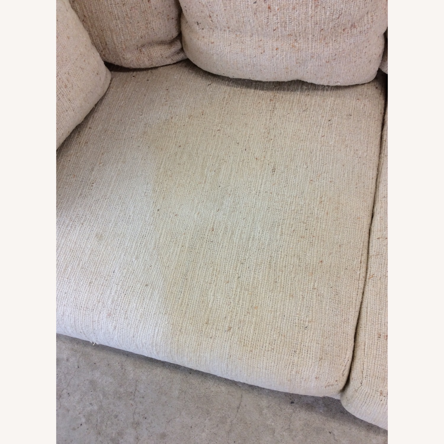 MCM 3 Seater Sofa with Wicker Arms - image-5