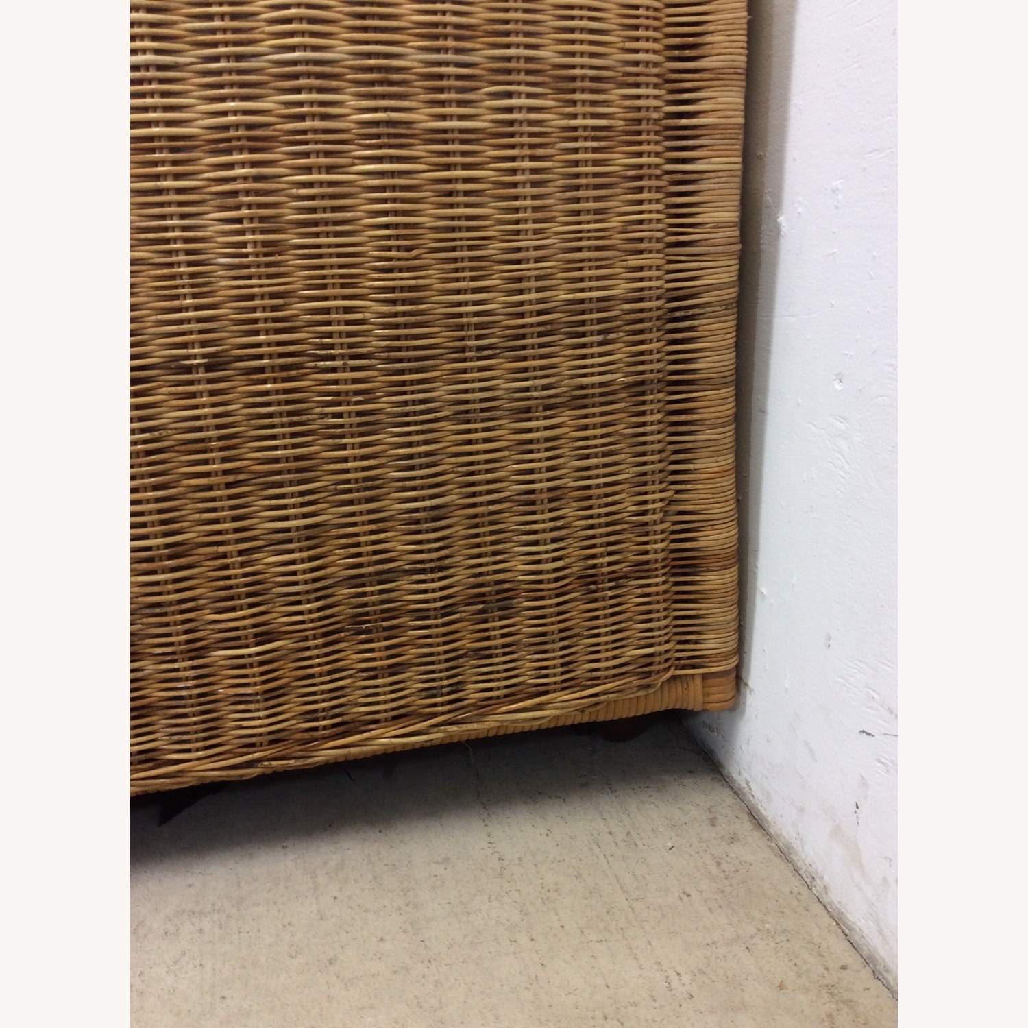 MCM 3 Seater Sofa with Wicker Arms - image-13