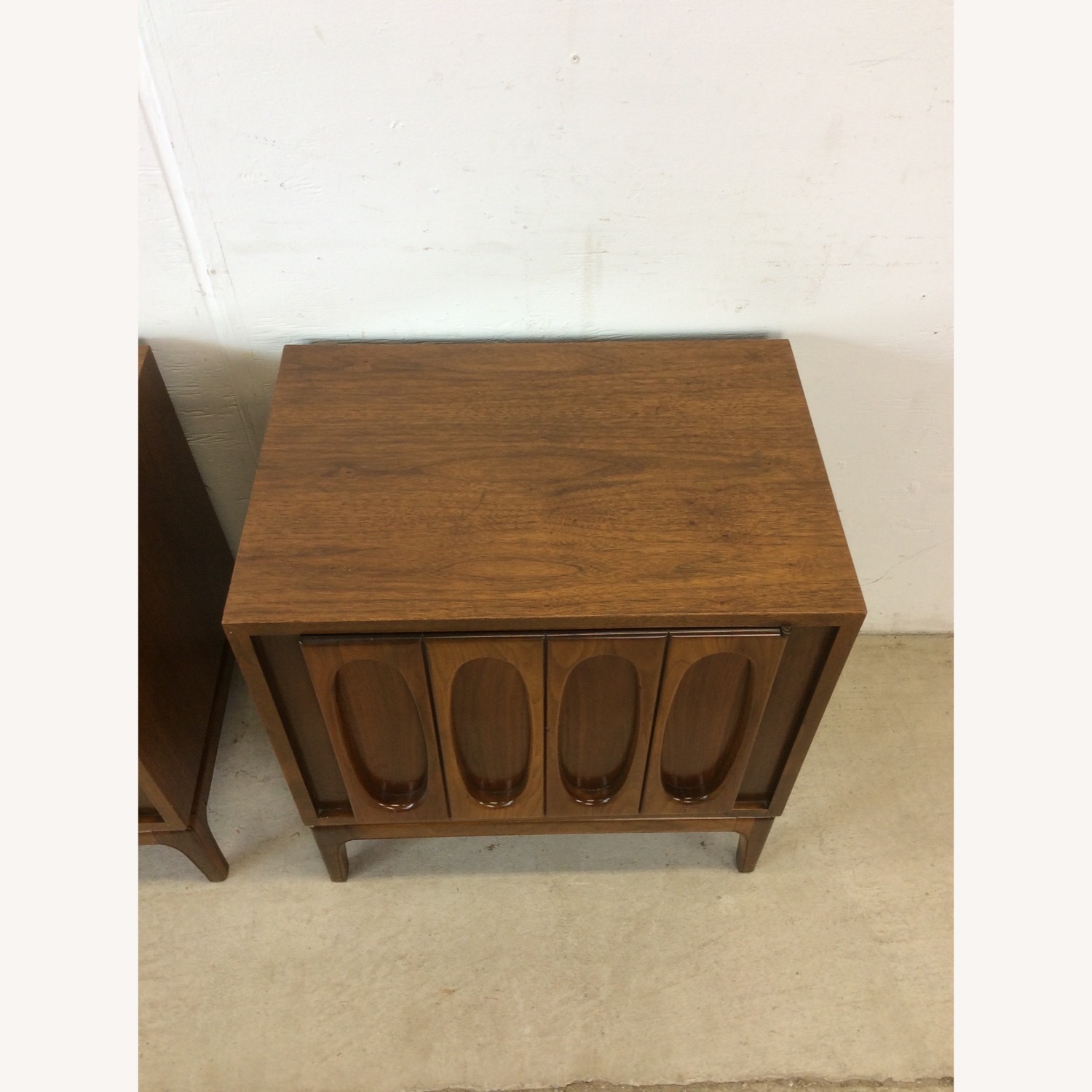 Pair of Mid Century Modern Nightstands in Walnut - image-5