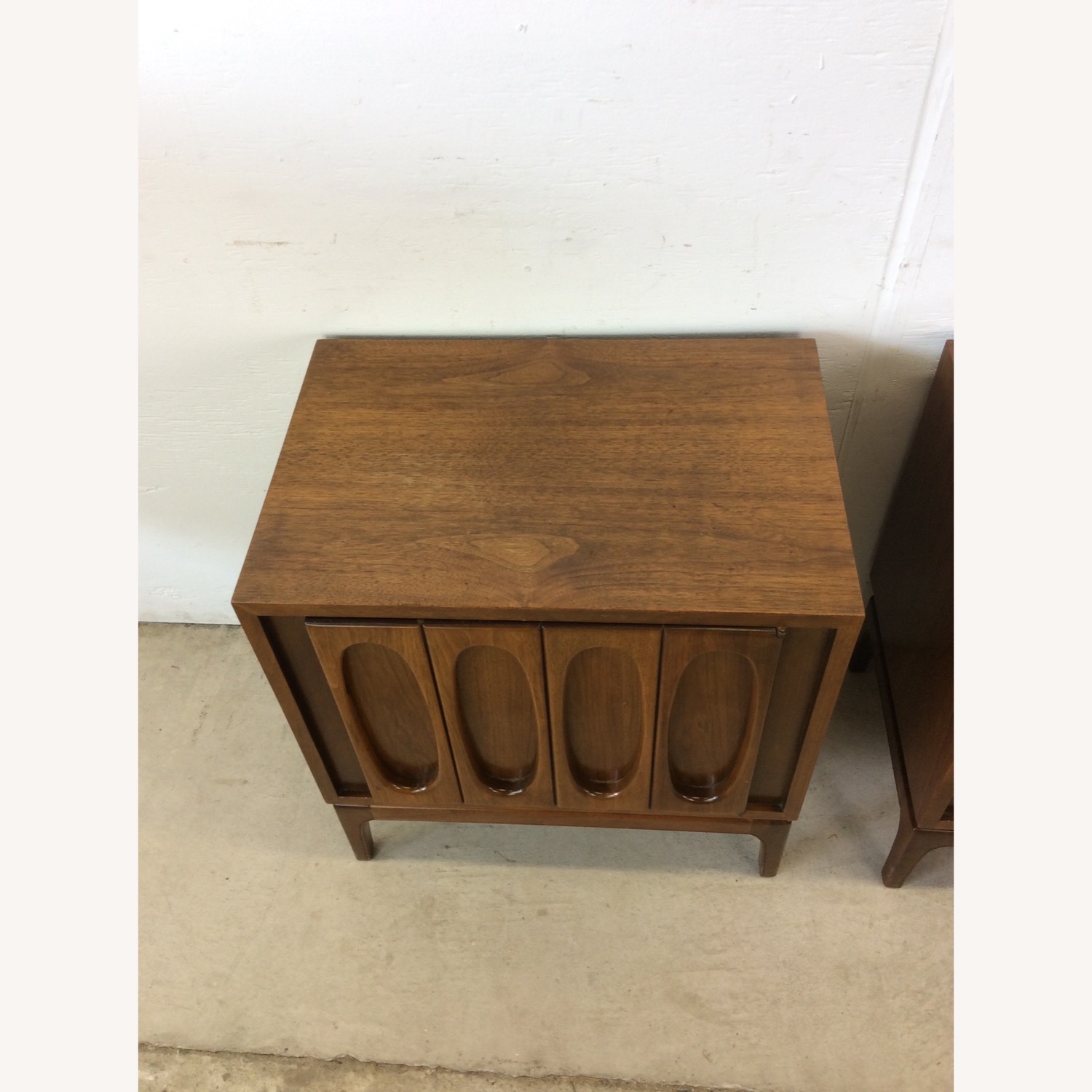 Pair of Mid Century Modern Nightstands in Walnut - image-4