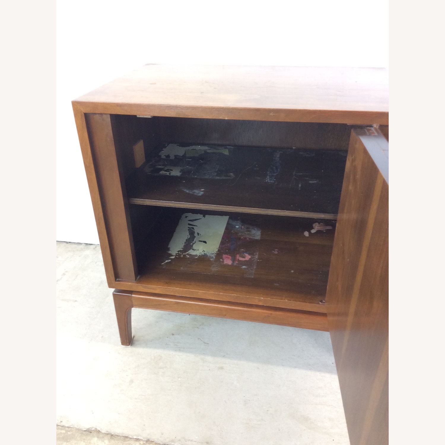 Pair of Mid Century Modern Nightstands in Walnut - image-11