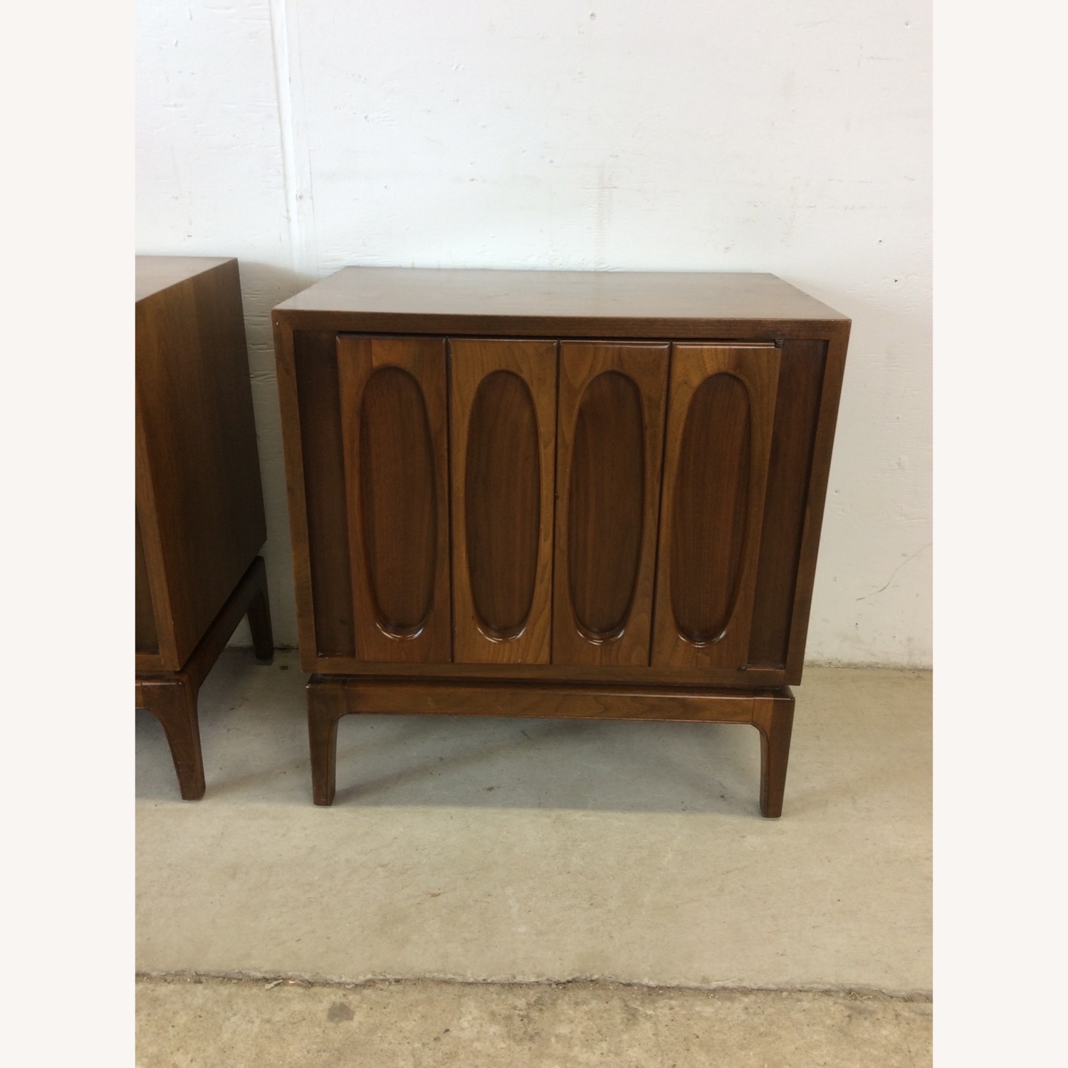 Pair of Mid Century Modern Nightstands in Walnut - image-3