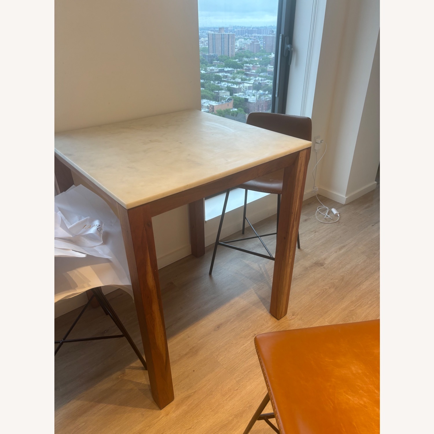 CB2 Marble Palate Kitchen Dining Counter - image-2